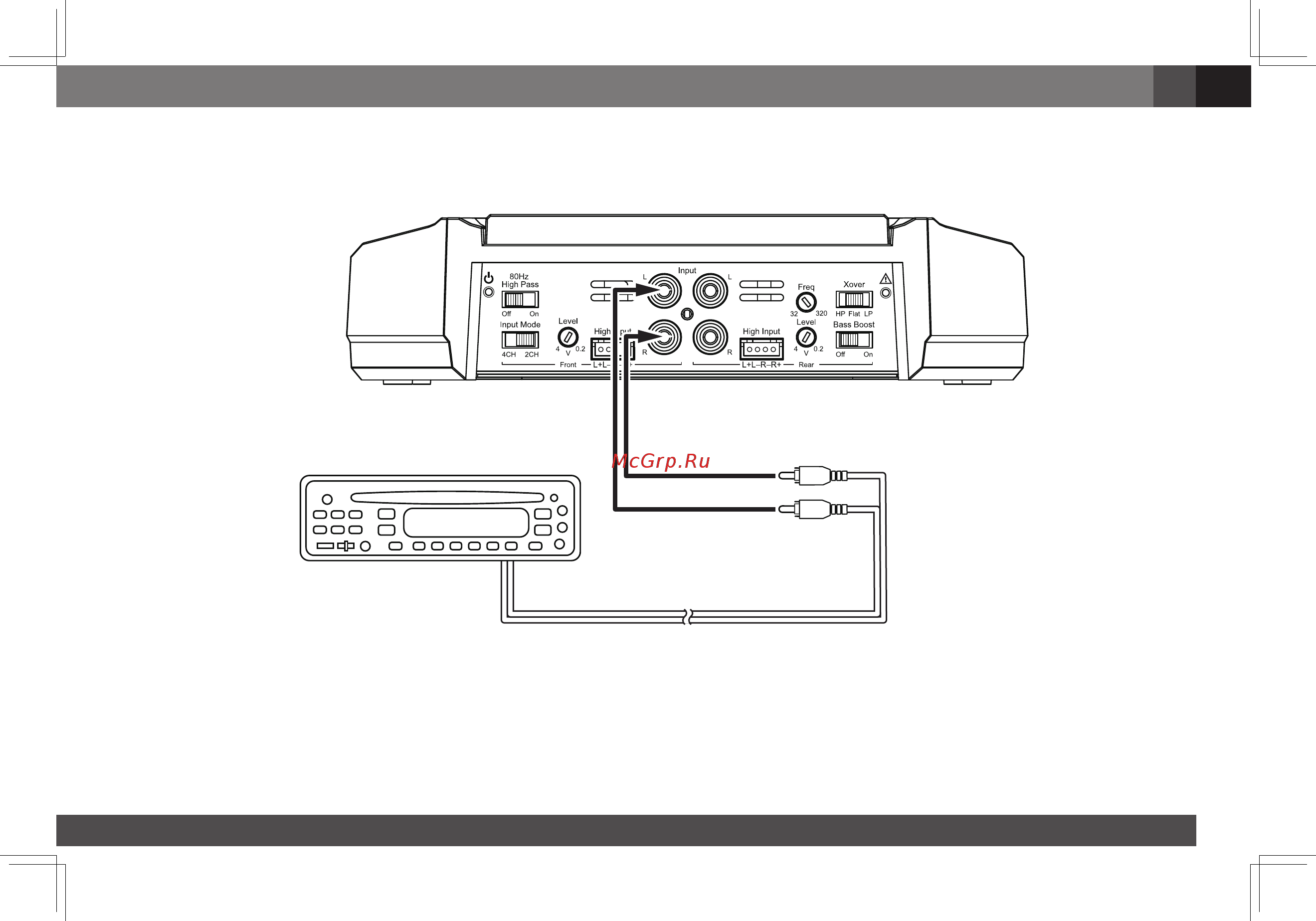 JBL gx-a602 [11/470] Gx a604 input connections 2 channel operation