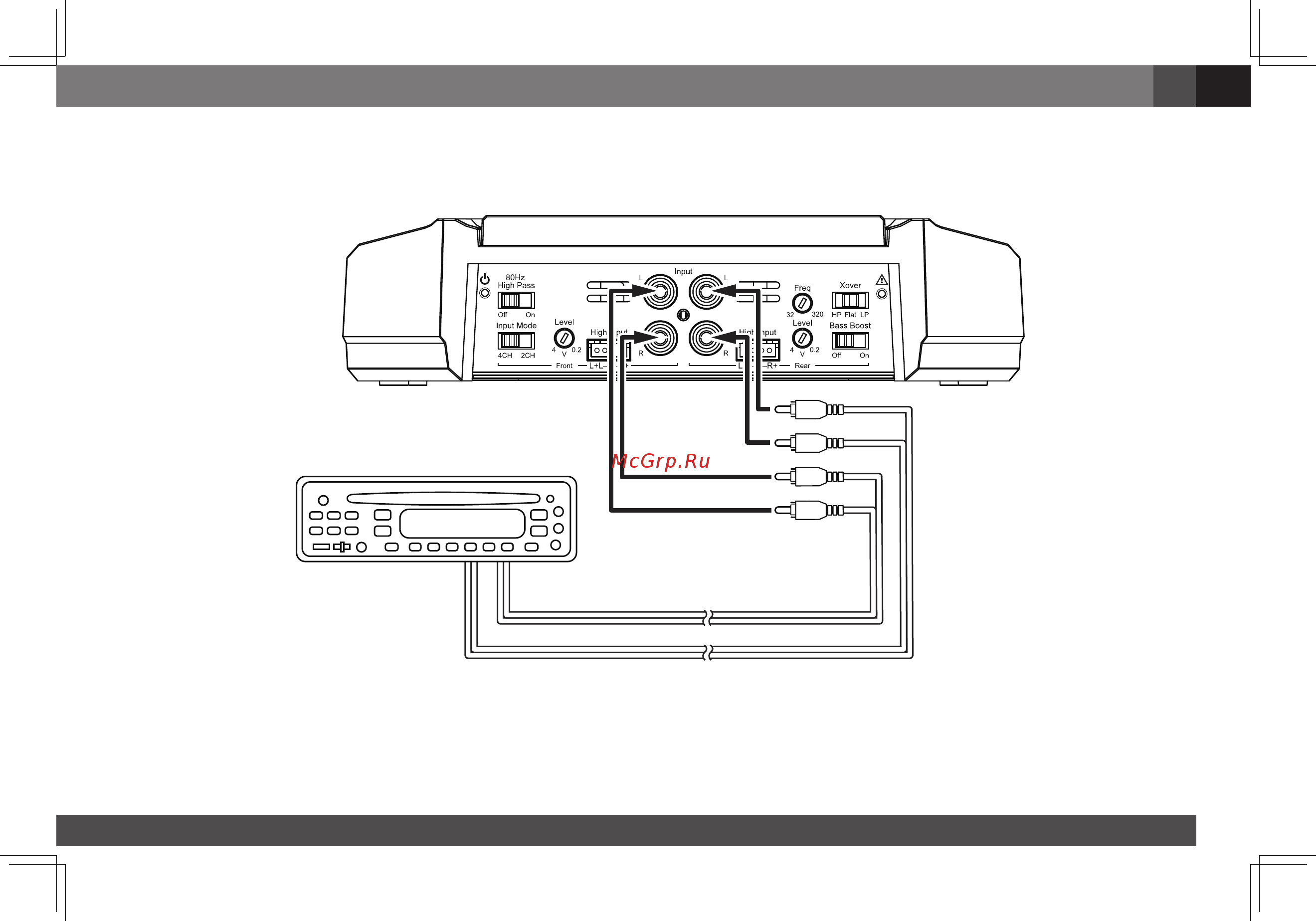 JBL gx-a602 [241/470] Gx a604 ingangaansluitingen 4 kanaals functie
