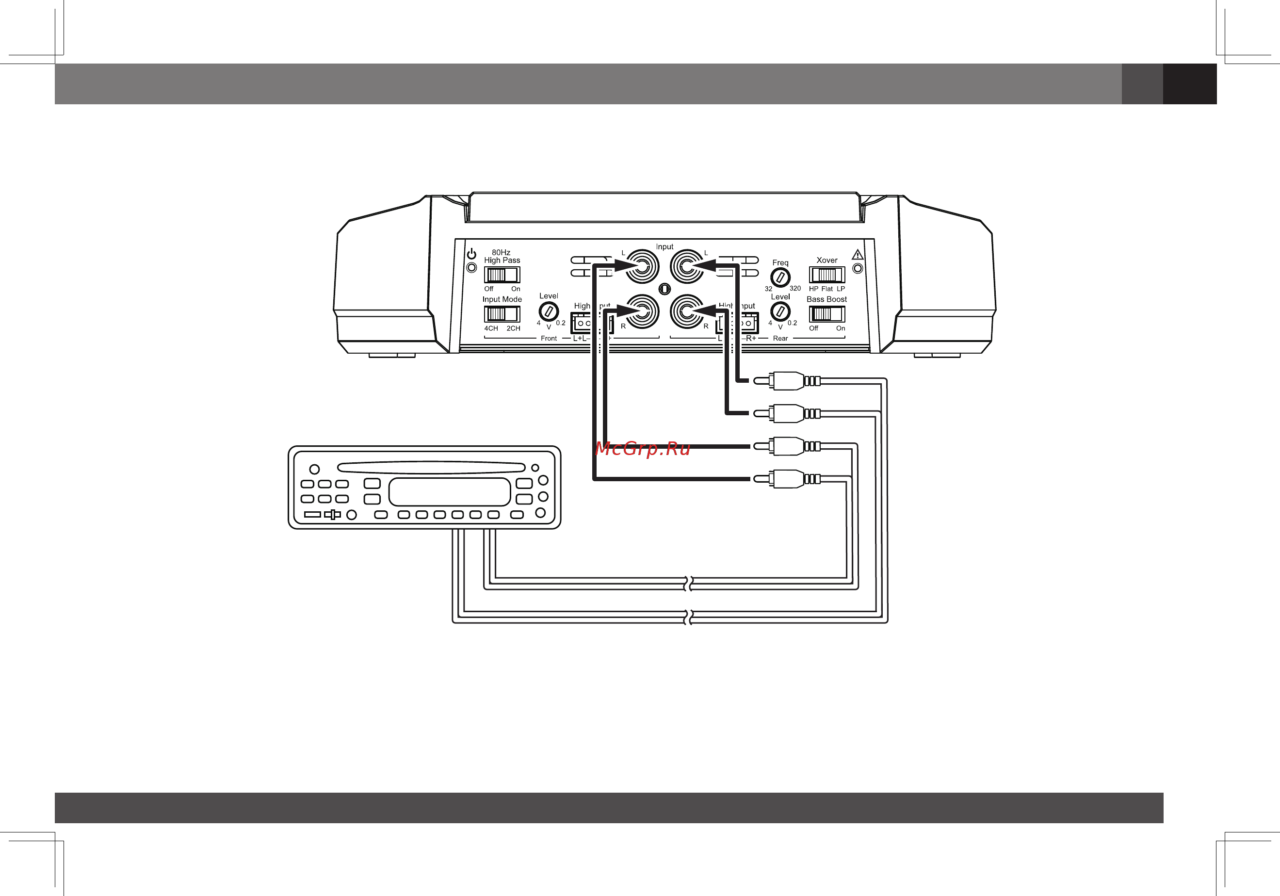 JBL gx-a602 [7/470] Gx a604 input connections 4 channel operation