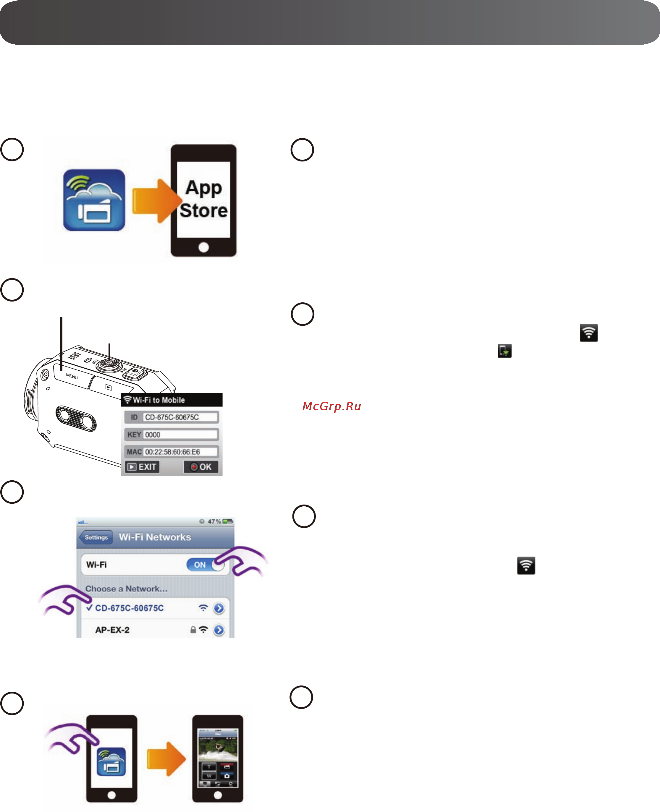 JVC gc-xa1 adixxion [17/18] Wifi to mobile iphone ipad direct mode
