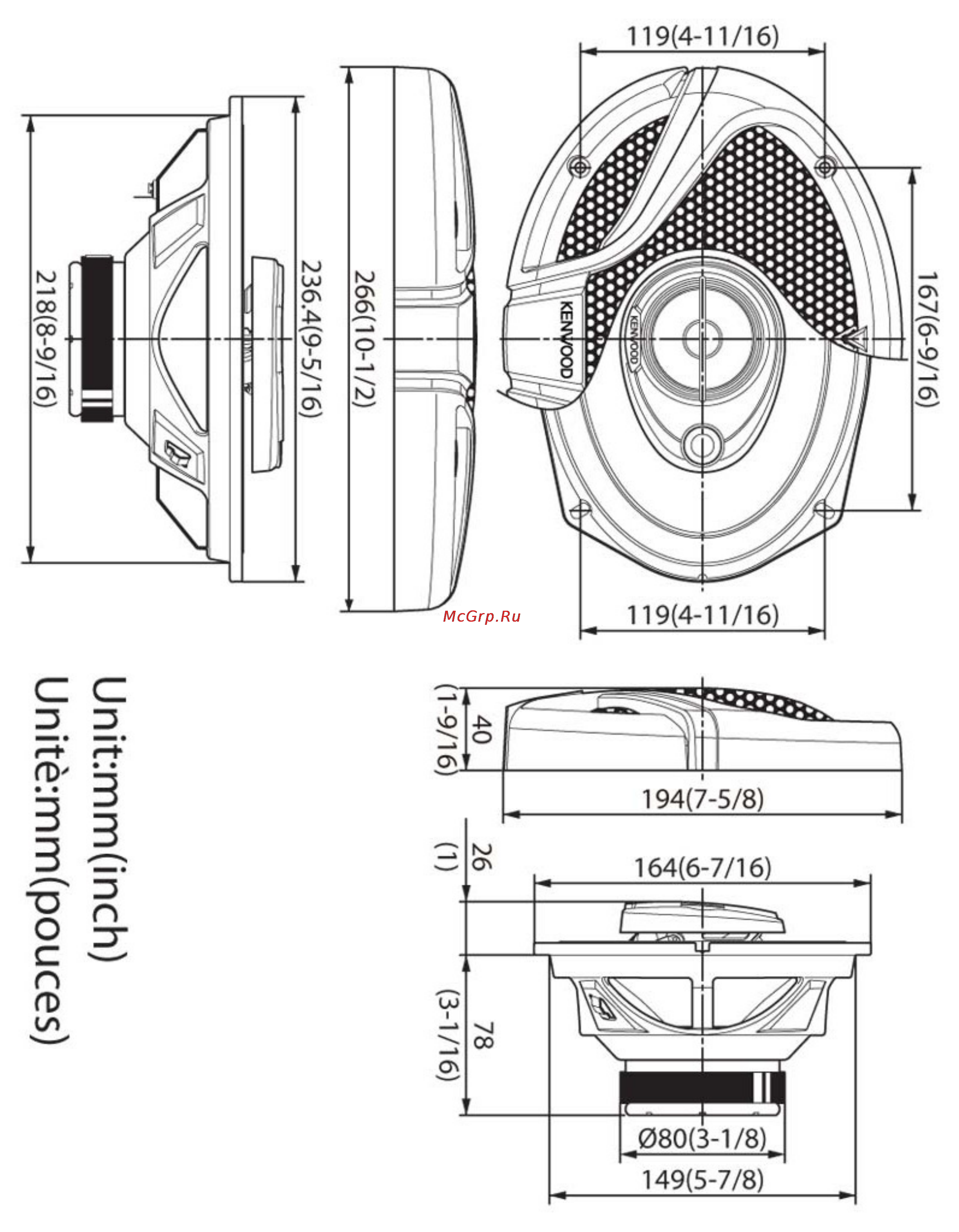Kenwood kfc-m6934a Инструкция по эксплуатации онлайн