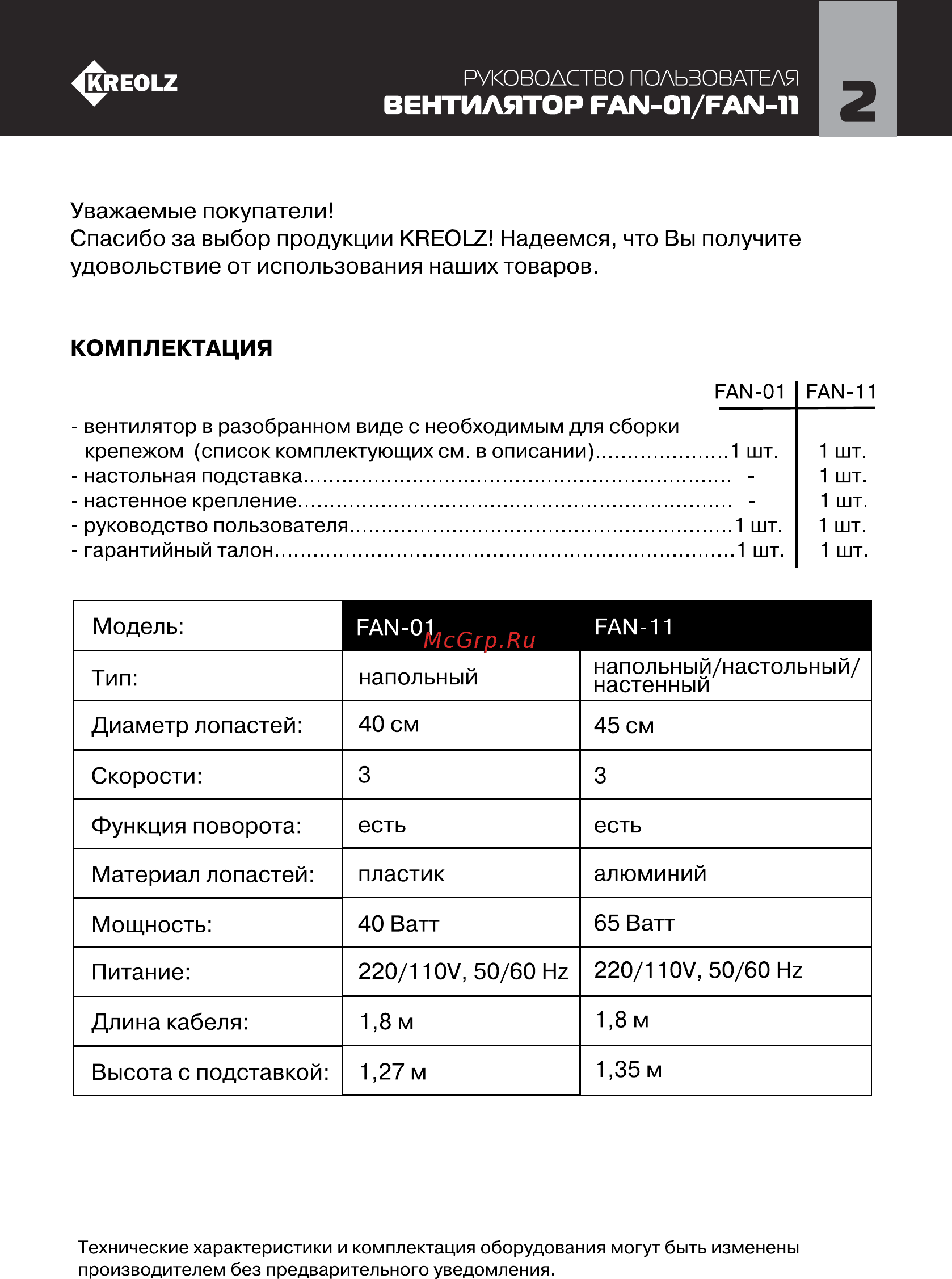 Kreolz fan 01 [2/8] Вентилятор рам 01 рам 1