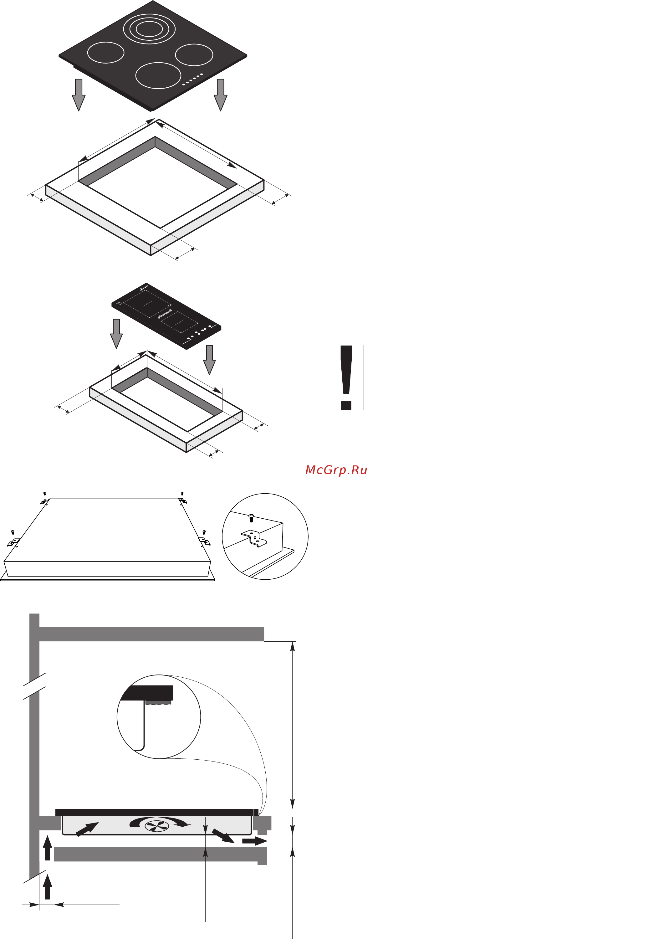 Kaiser kct 6403 f [6/56] Installation instructions