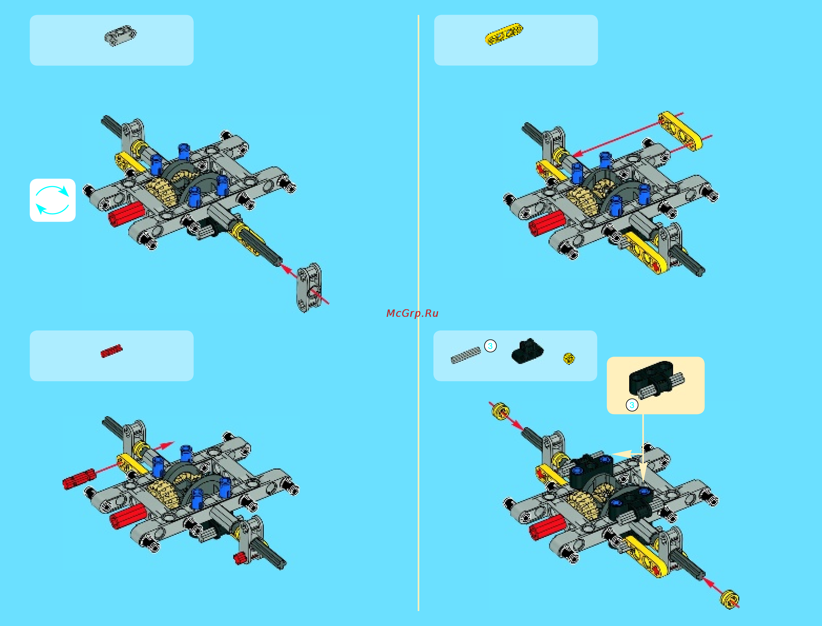 Lego technic 42009 передвижной кран mk ii Инструкция по эксплуатации онлайн [11/84] 156278