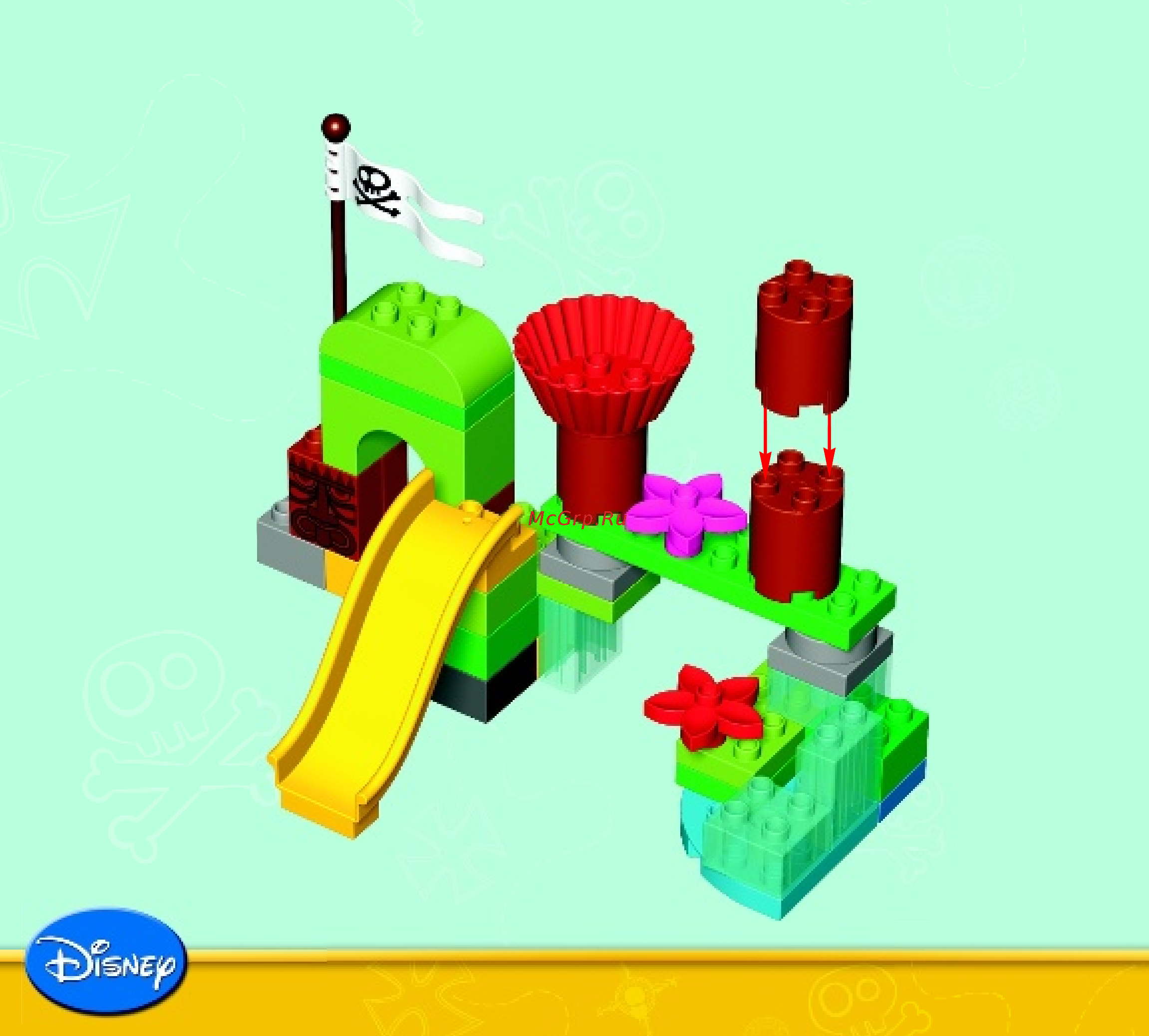 Lego duplo 10513 штаб пиратов нетландии [10/16] Disney