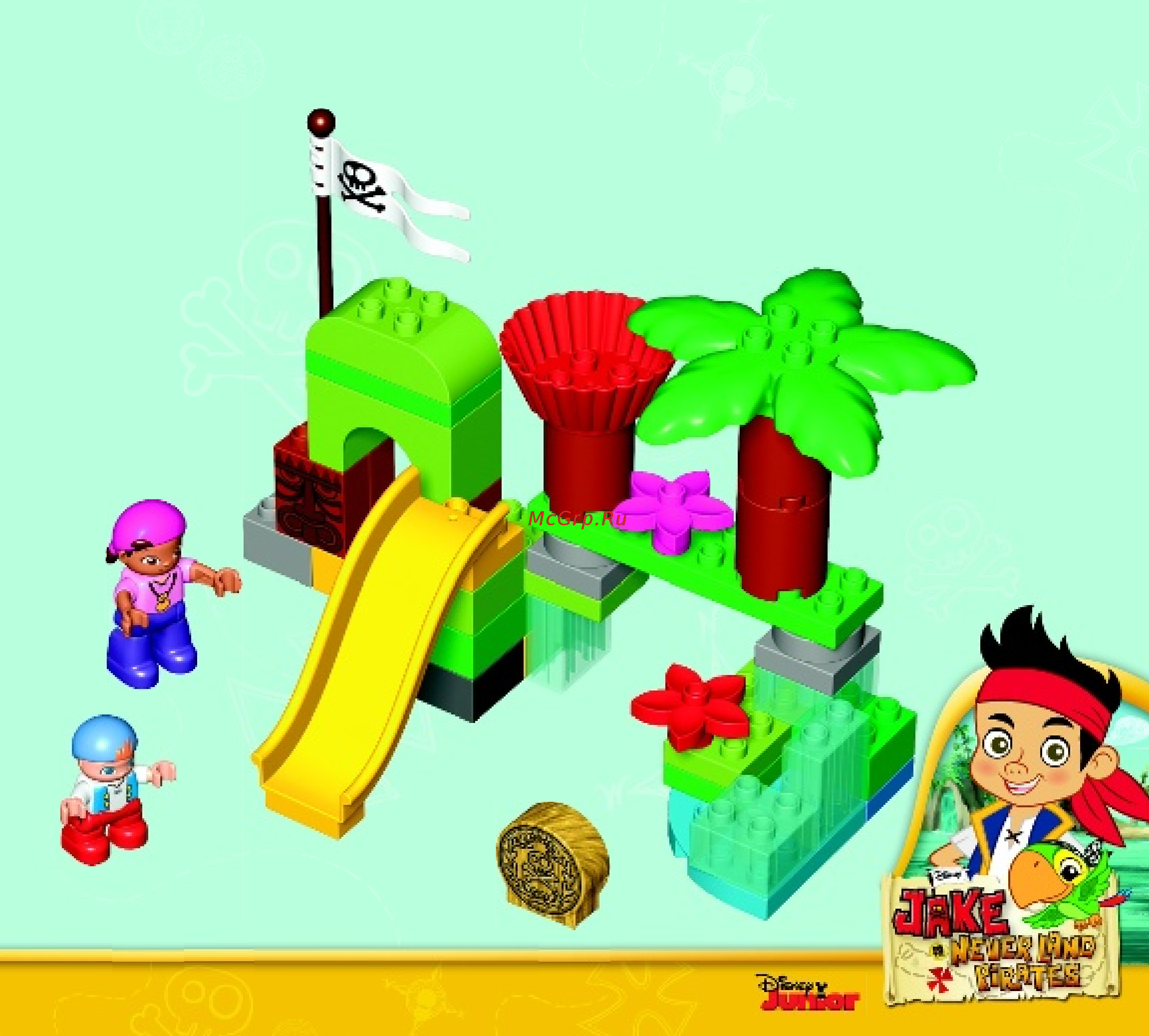 Lego duplo 10513 штаб пиратов нетландии Инструкция по эксплуатации онлайн [11/16] 156281