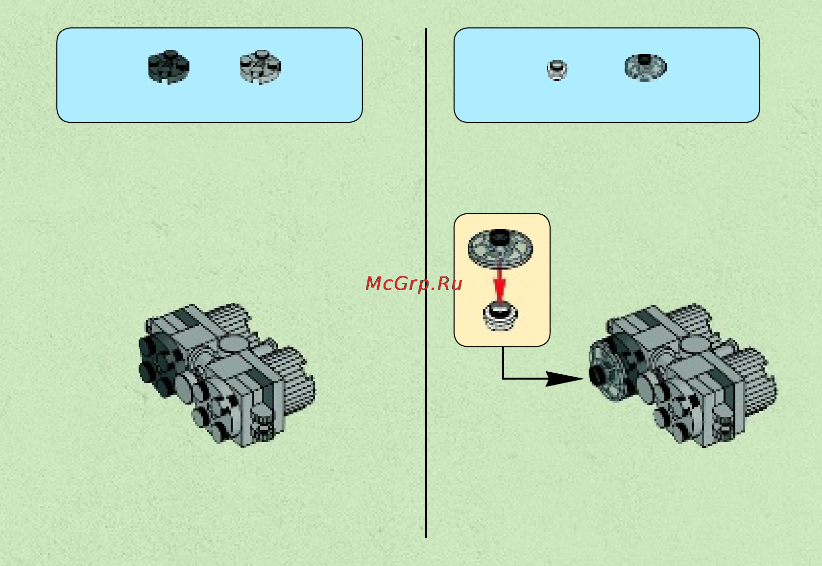 Lego star wars 75008 имперский tie бомбардировщик и поле астероидов Инструкция по эксплуатации онлайн [9/28] 156285
