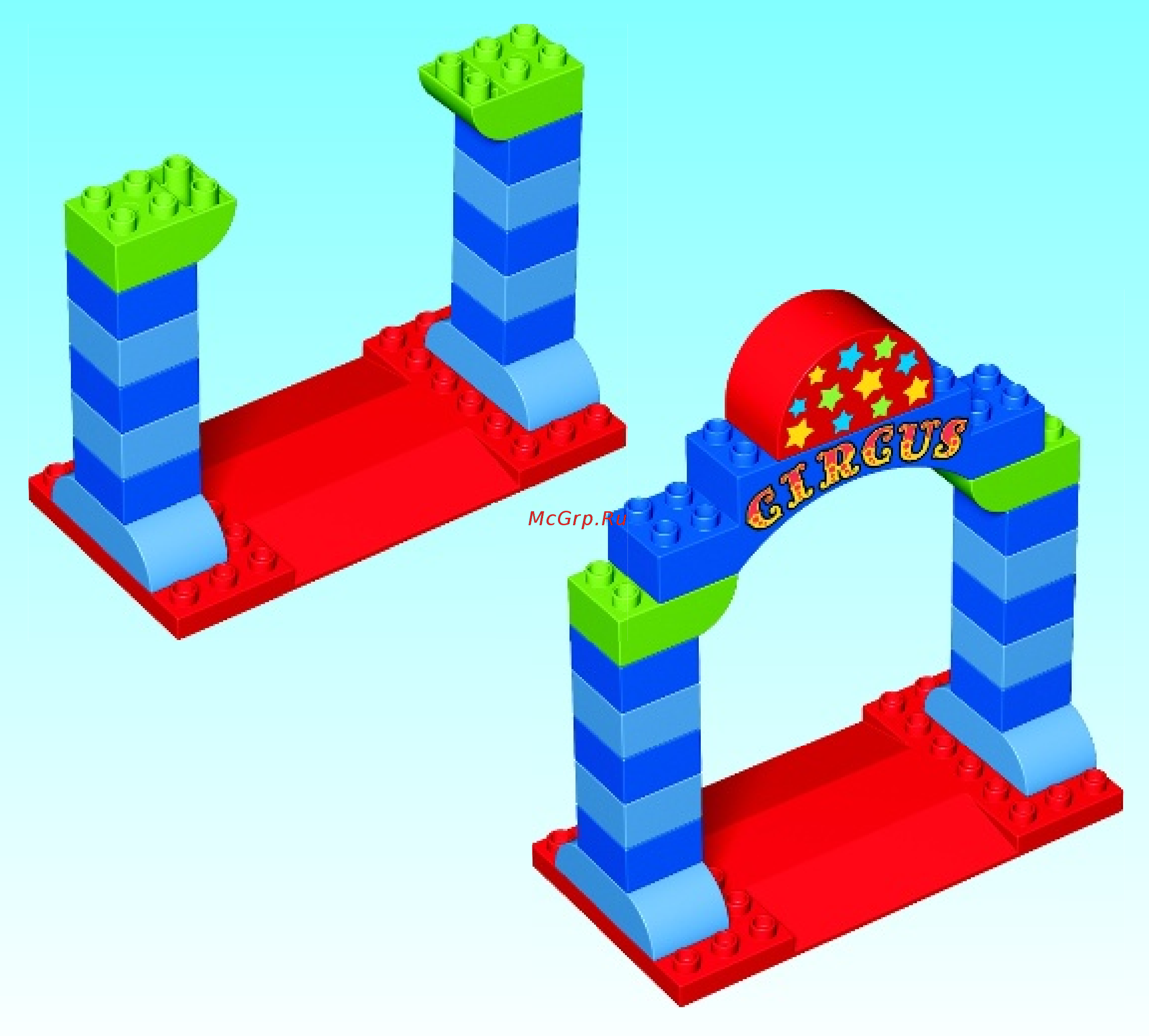 Lego DUPLO Town Большой цирк (10504) Инструкция по эксплуатации онлайн [4/16] 305420