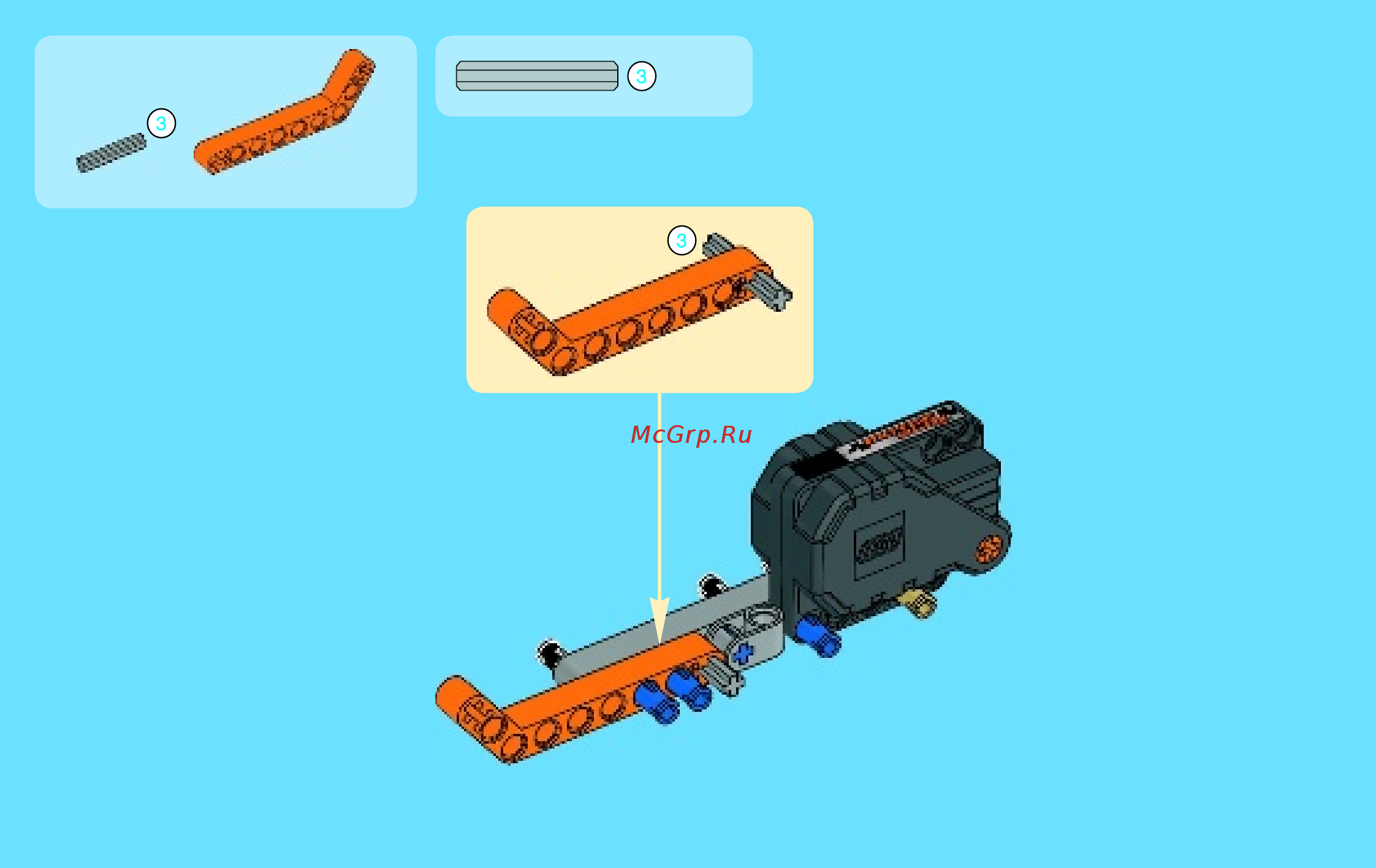 Lego technic 42026 черный гоночный автомобиль Инструкция по эксплуатации онлайн [6/48] 156305