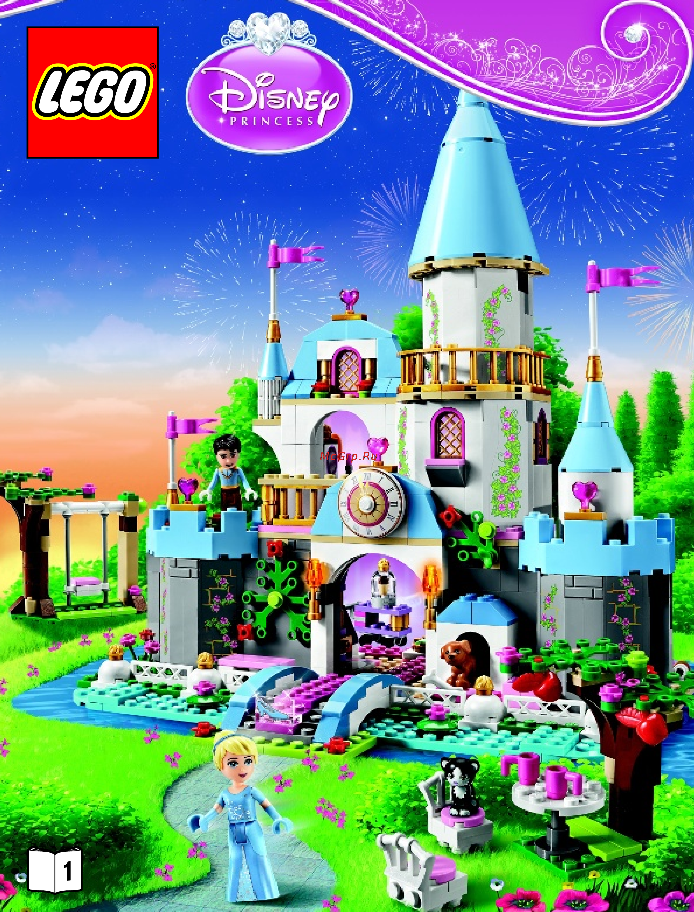 Lego disney princess 41055 золушка на балу в королевском замке Инструкция по эксплуатации онлайн