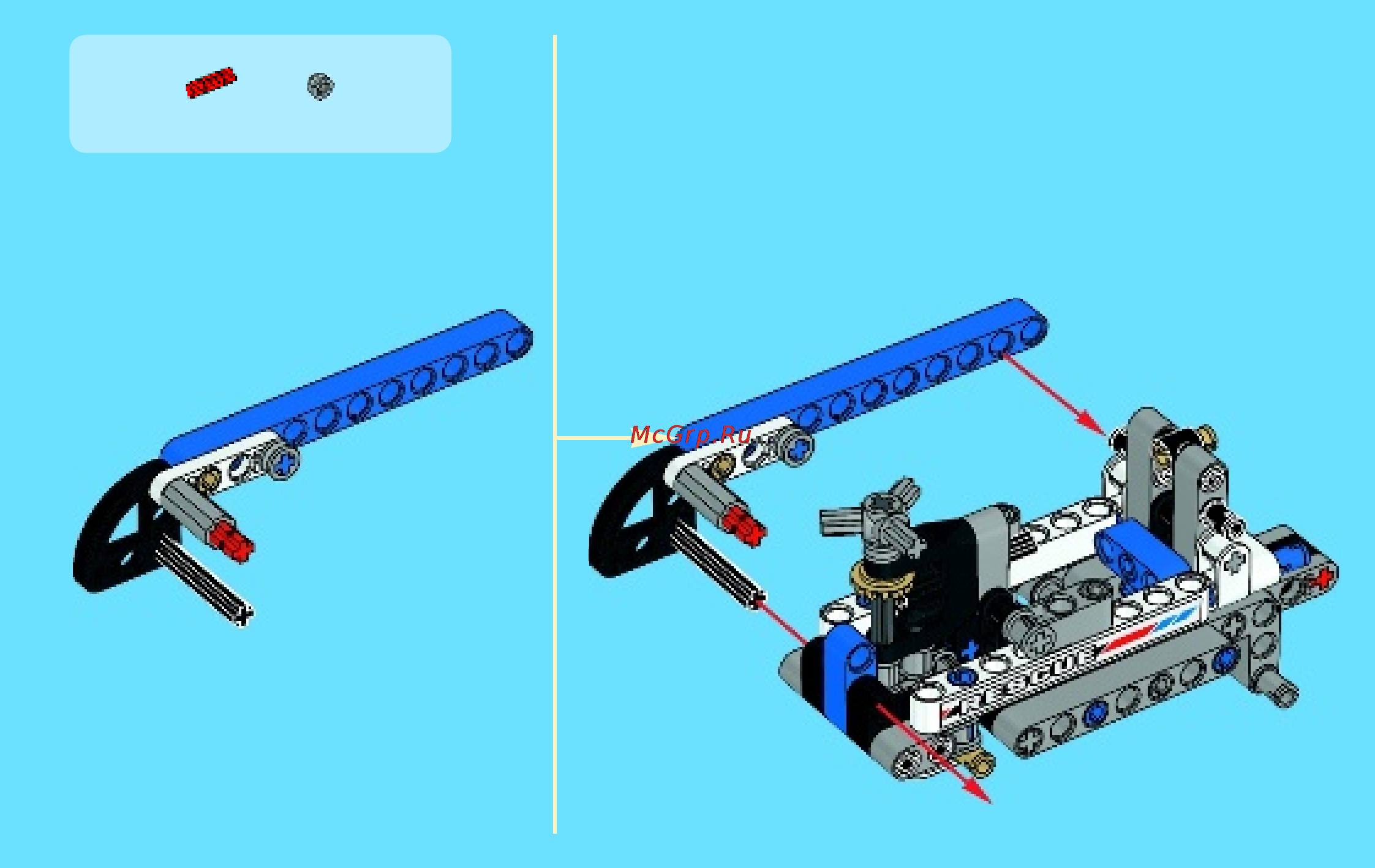 Lego technic 42020 двухроторный вертолет Инструкция по эксплуатации онлайн [23/36] 156319