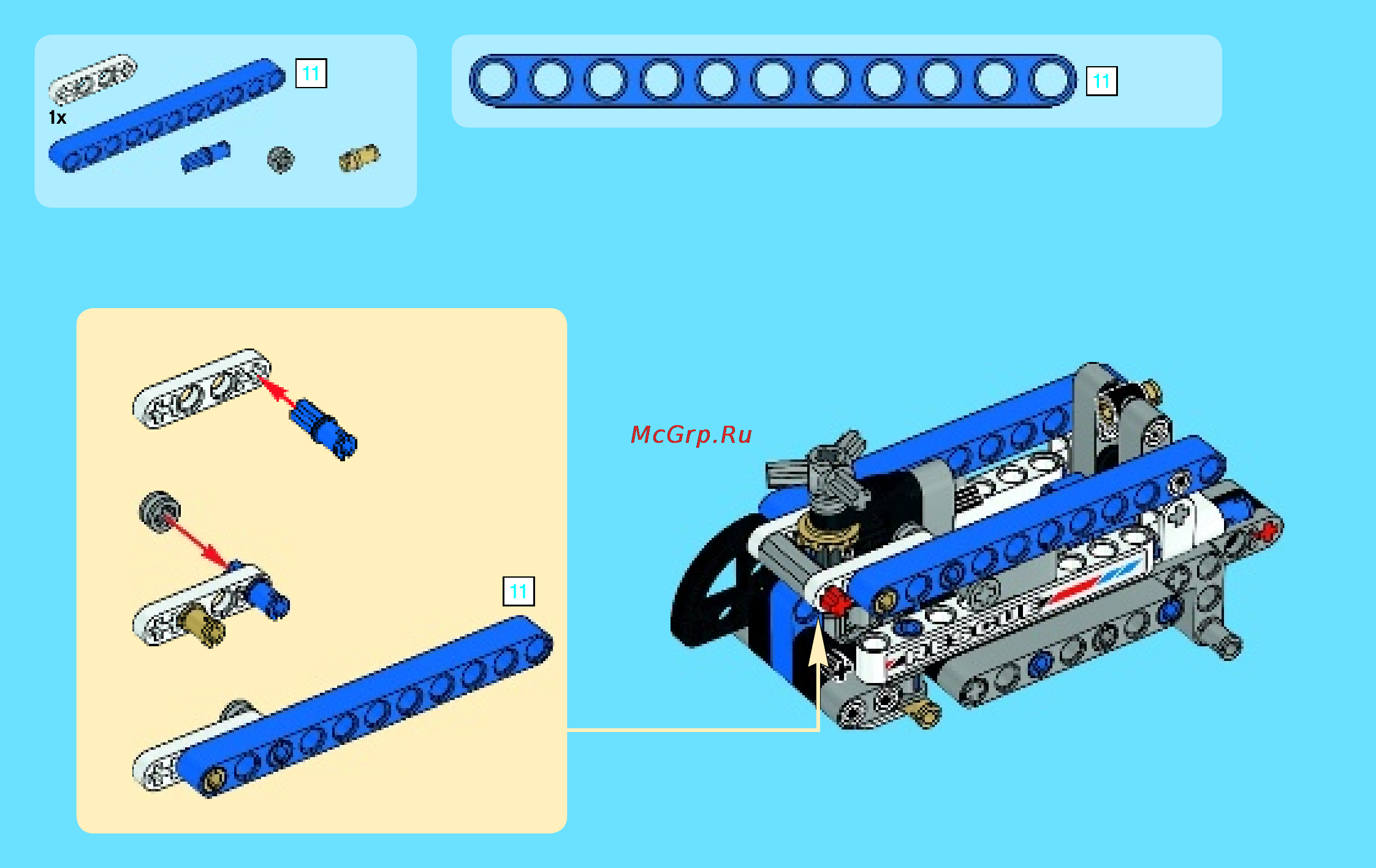 Lego technic 42020 двухроторный вертолет Инструкция по эксплуатации онлайн [24/36] 156319