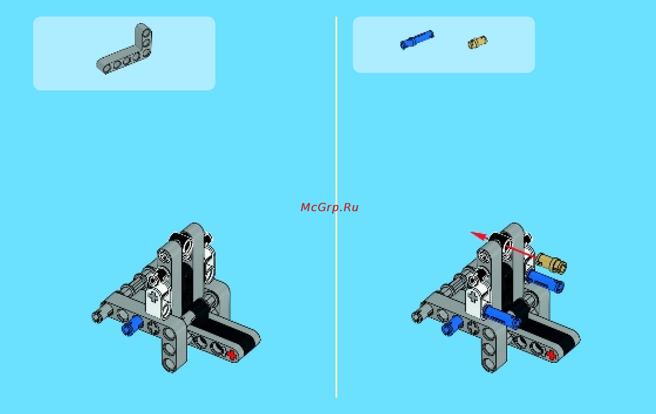 Lego technic 42020 двухроторный вертолет Инструкция по эксплуатации онлайн [7/36] 156319