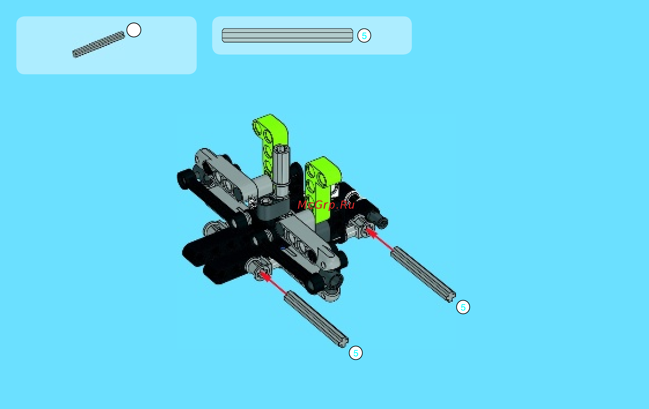 Lego technic 42021 снегоход Инструкция по эксплуатации онлайн [10/48] 156320