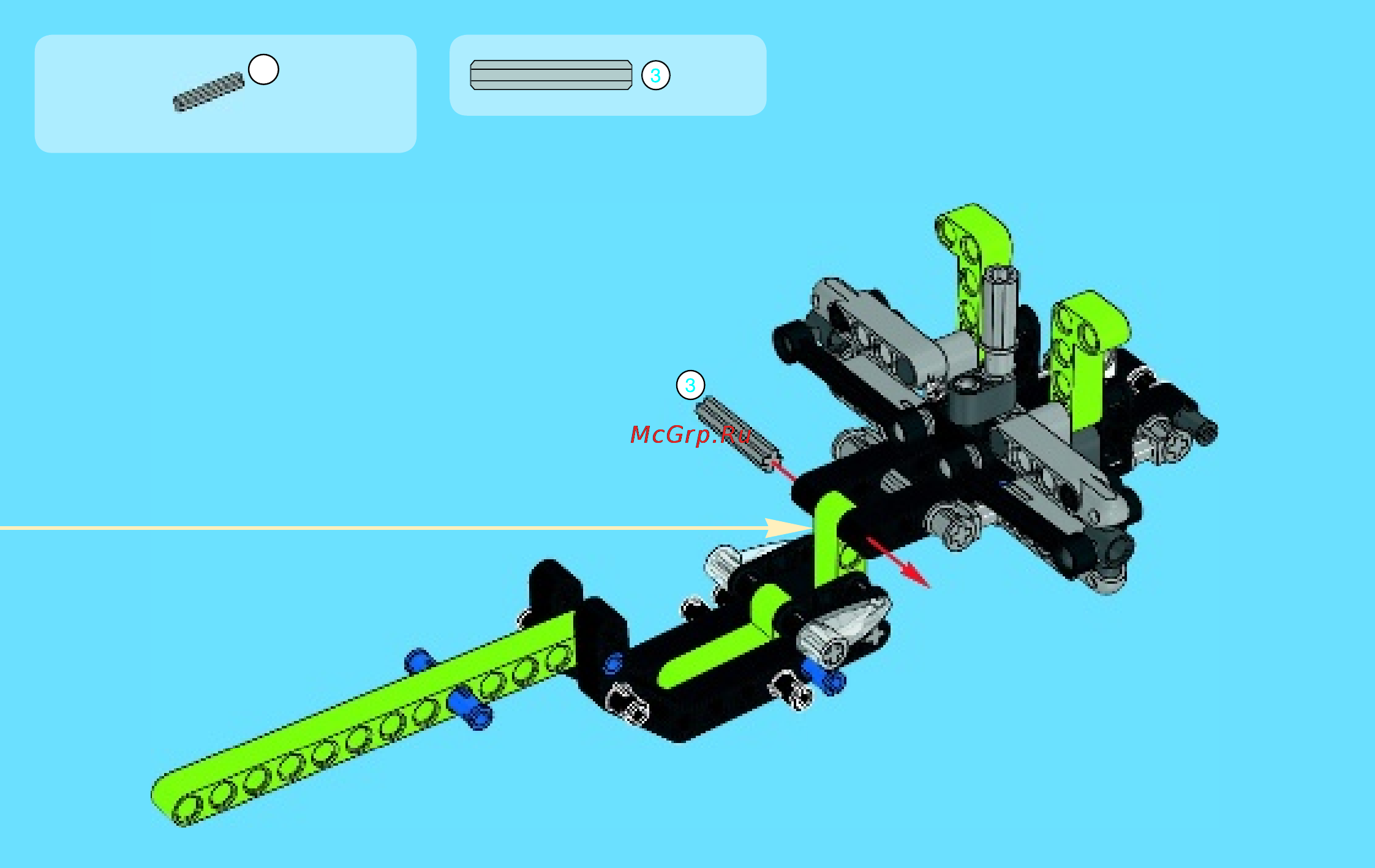 Lego technic 42021 снегоход Инструкция по эксплуатации онлайн [16/48] 156320