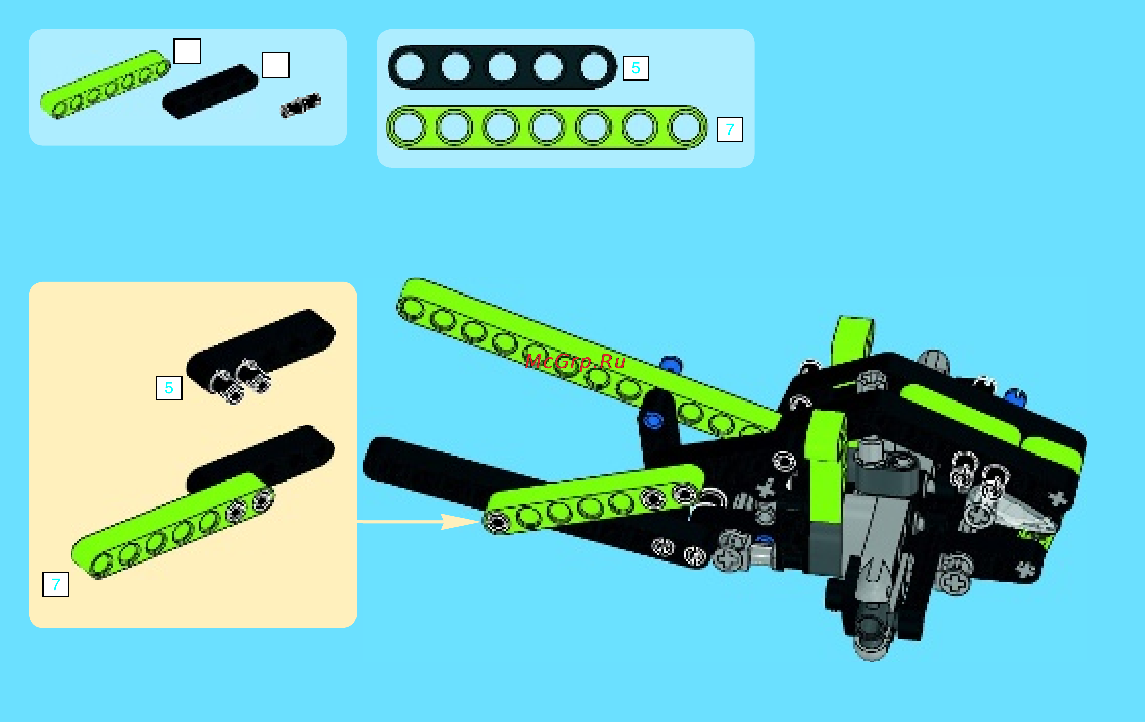Lego technic 42021 снегоход Инструкция по эксплуатации онлайн [20/48] 156320
