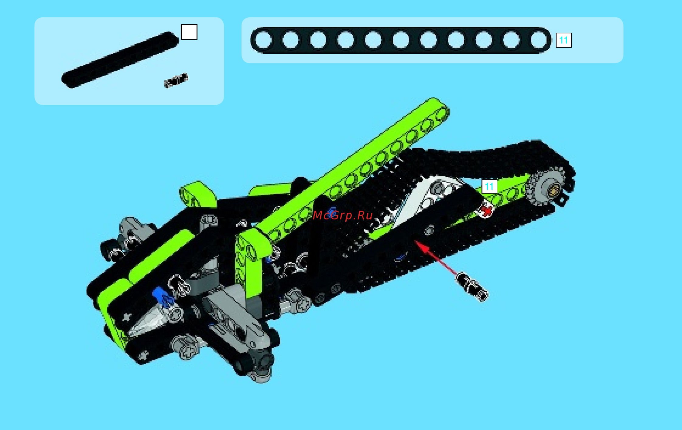 Lego technic 42021 снегоход Инструкция по эксплуатации онлайн [27/48] 156320