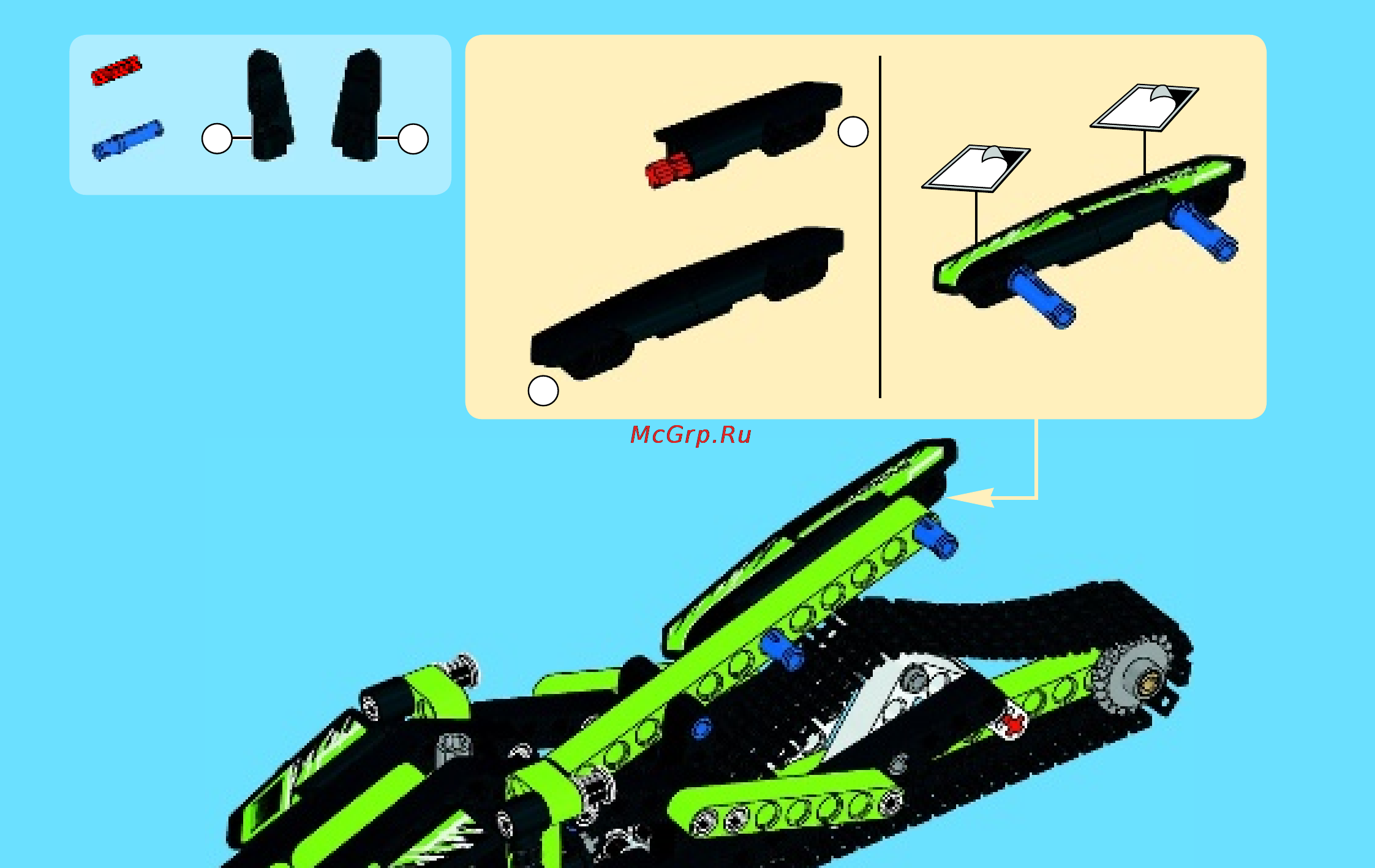 Lego technic 42021 снегоход Инструкция по эксплуатации онлайн [33/48] 156320