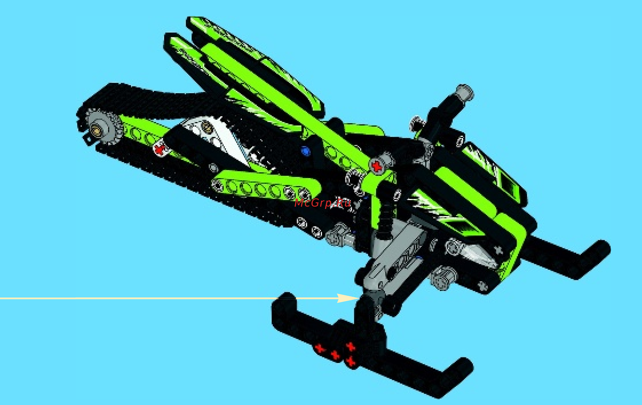 Lego technic 42021 снегоход Инструкция по эксплуатации онлайн [41/48] 156320