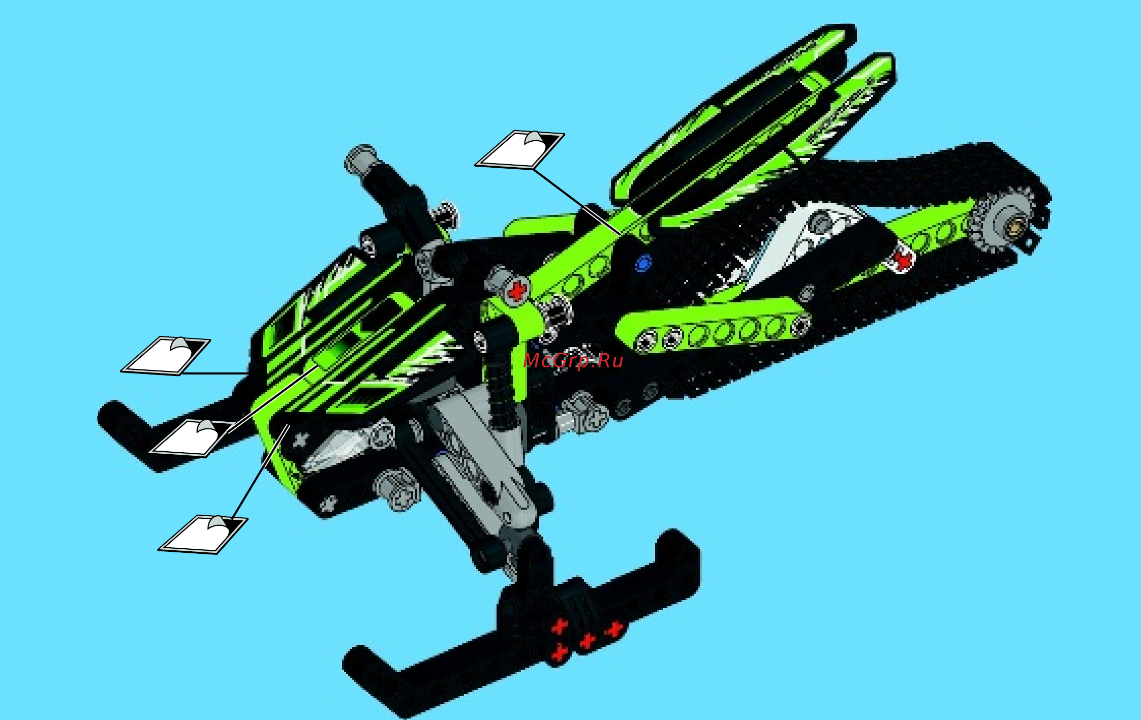 Lego technic 42021 снегоход Инструкция по эксплуатации онлайн [42/48] 156320