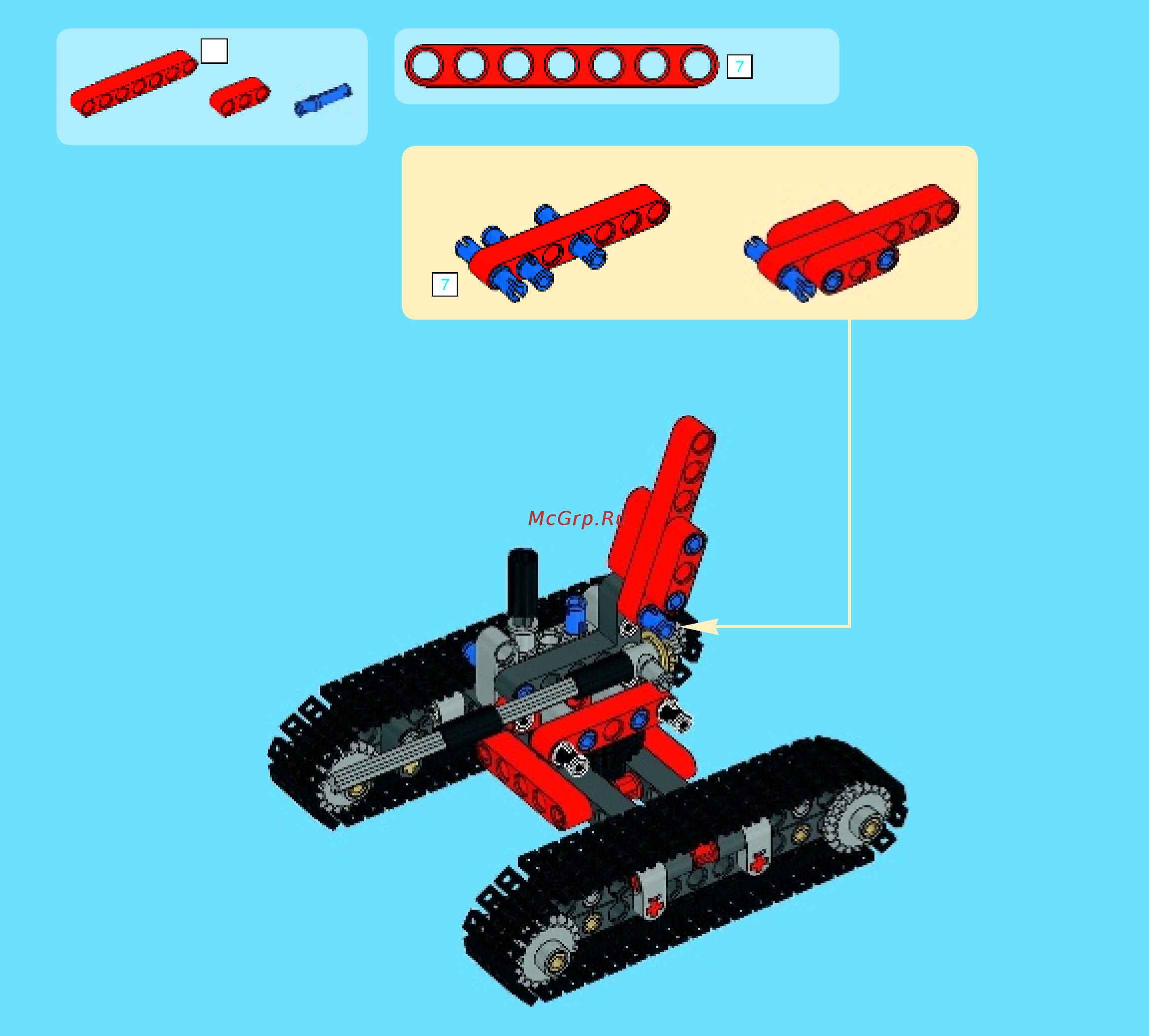 Lego technic 42023 строительная команда Инструкция по эксплуатации онлайн [17/60] 156321