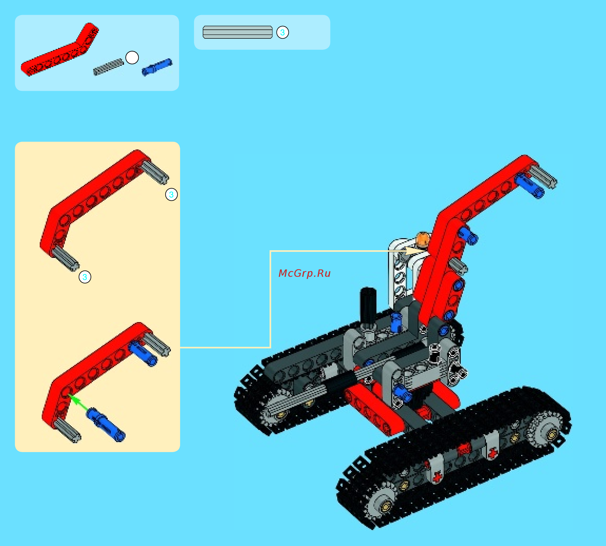 Lego technic 42023 строительная команда Инструкция по эксплуатации онлайн [24/60] 156321