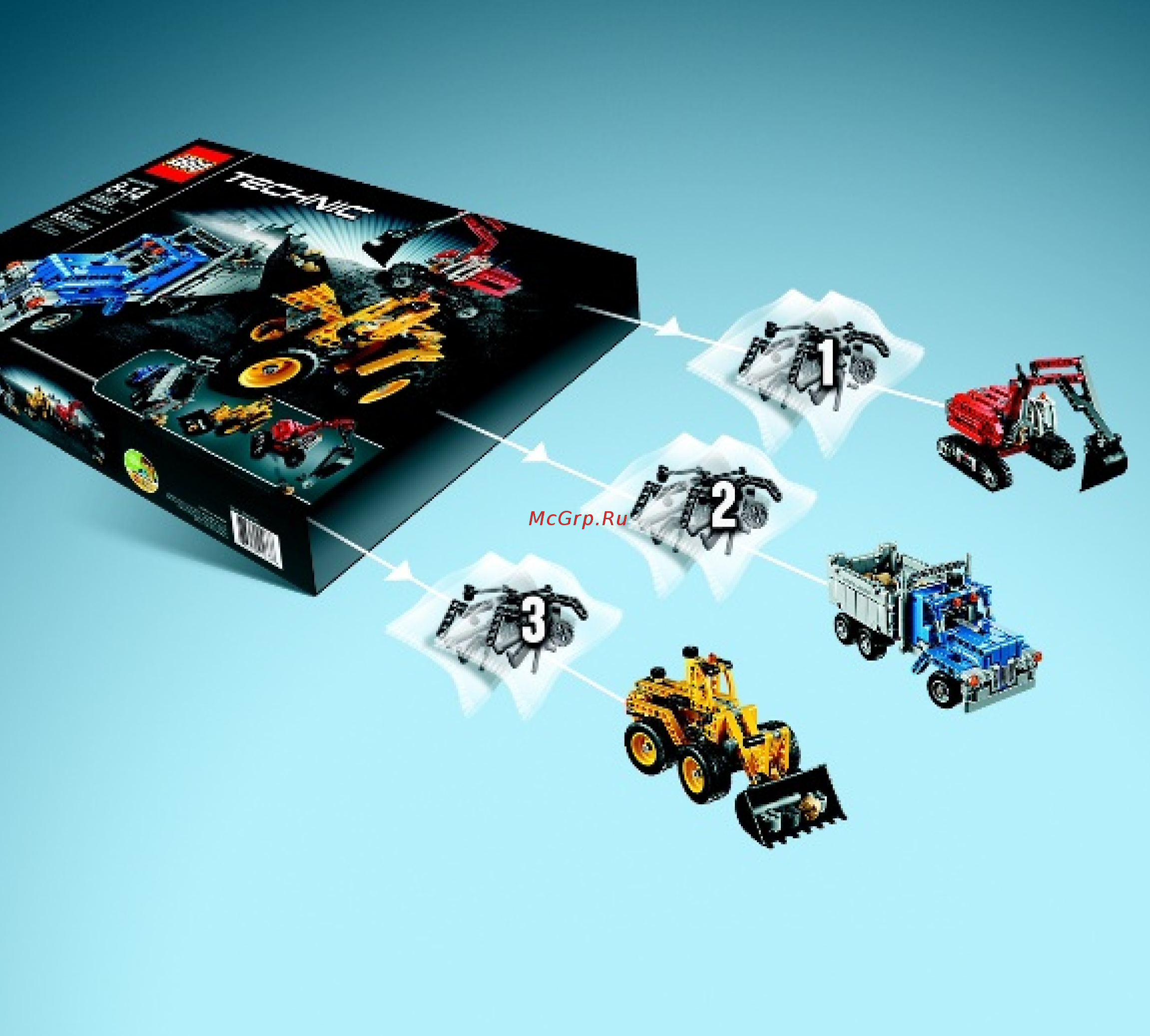 Lego technic 42023 строительная команда Инструкция по эксплуатации онлайн [3/60] 156321
