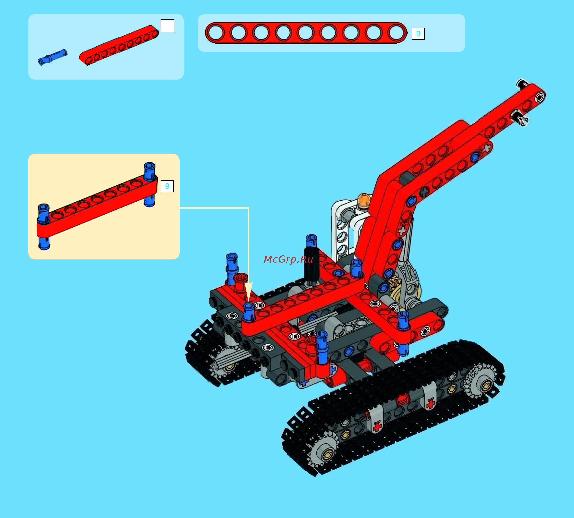 Lego technic 42023 строительная команда Инструкция по эксплуатации онлайн [37/60] 156321