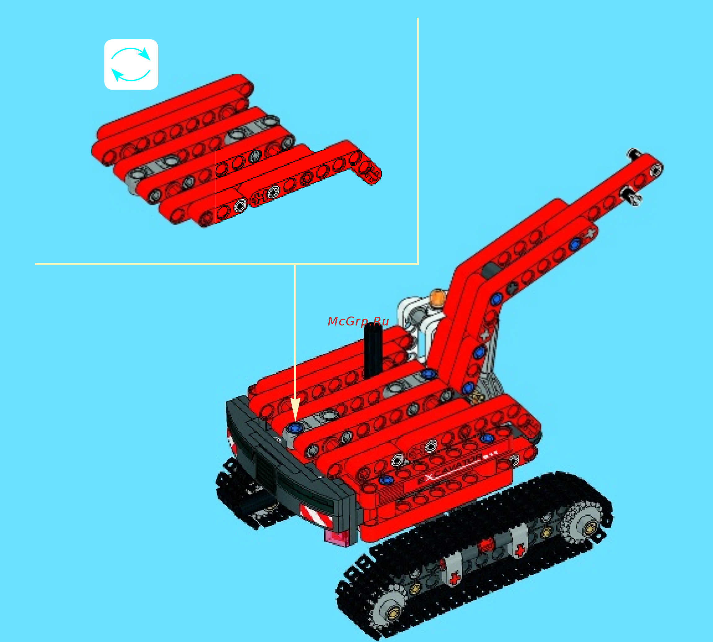 Lego technic 42023 строительная команда Инструкция по эксплуатации онлайн [49/60] 156321