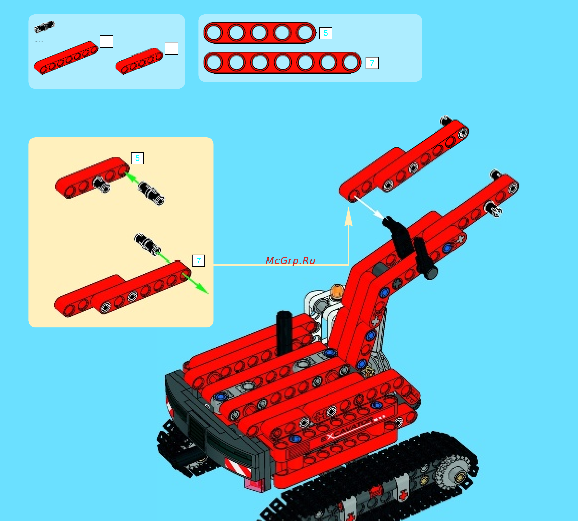 Lego technic 42023 строительная команда Инструкция по эксплуатации онлайн [51/60] 156321