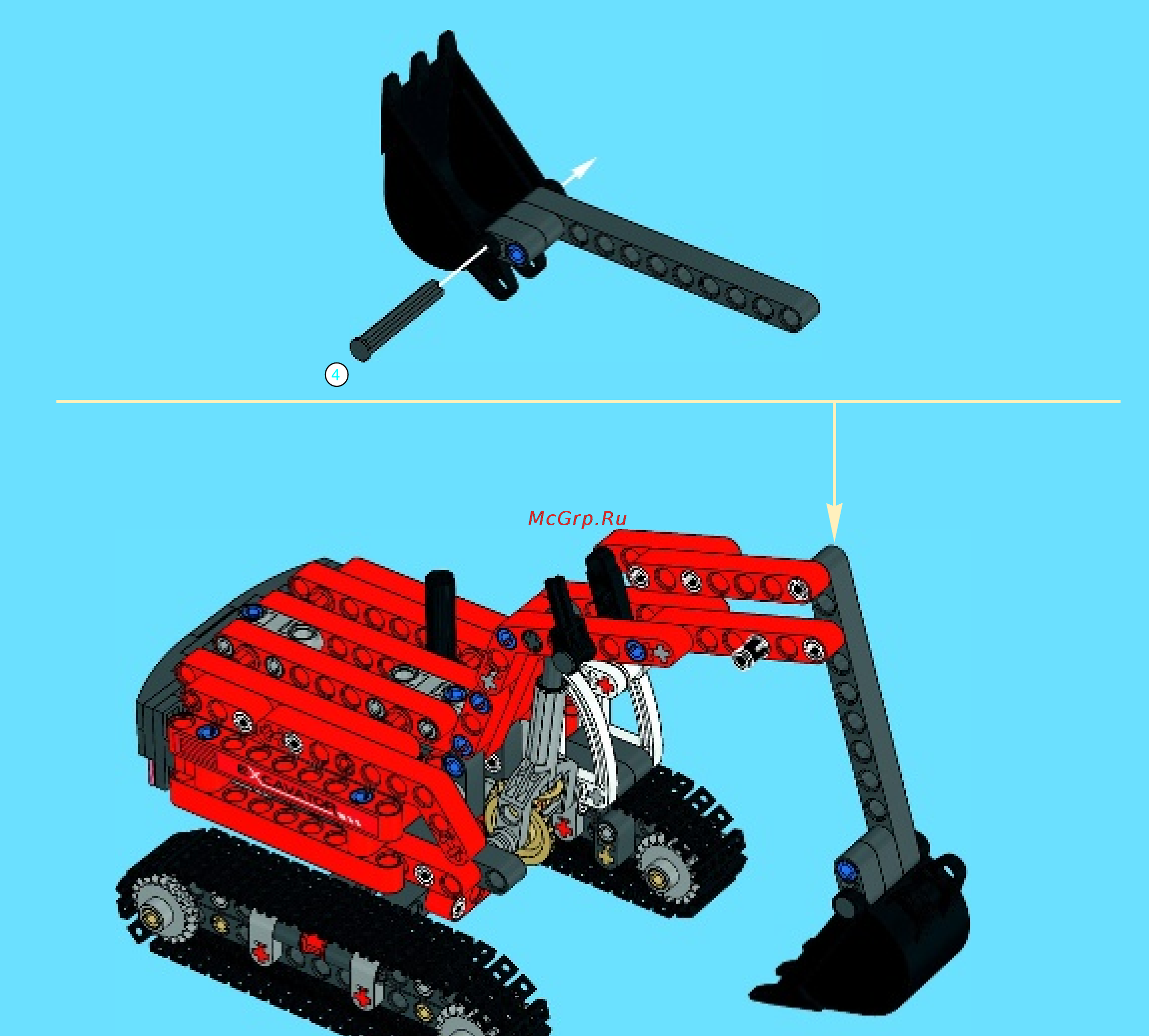 Lego technic 42023 строительная команда Инструкция по эксплуатации онлайн [53/60] 156321