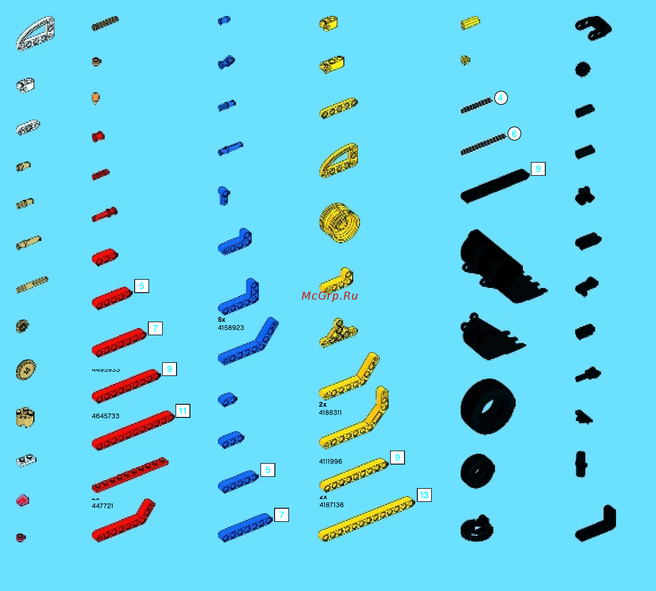 Lego technic 42023 строительная команда Инструкция по эксплуатации онлайн [58/60] 156321