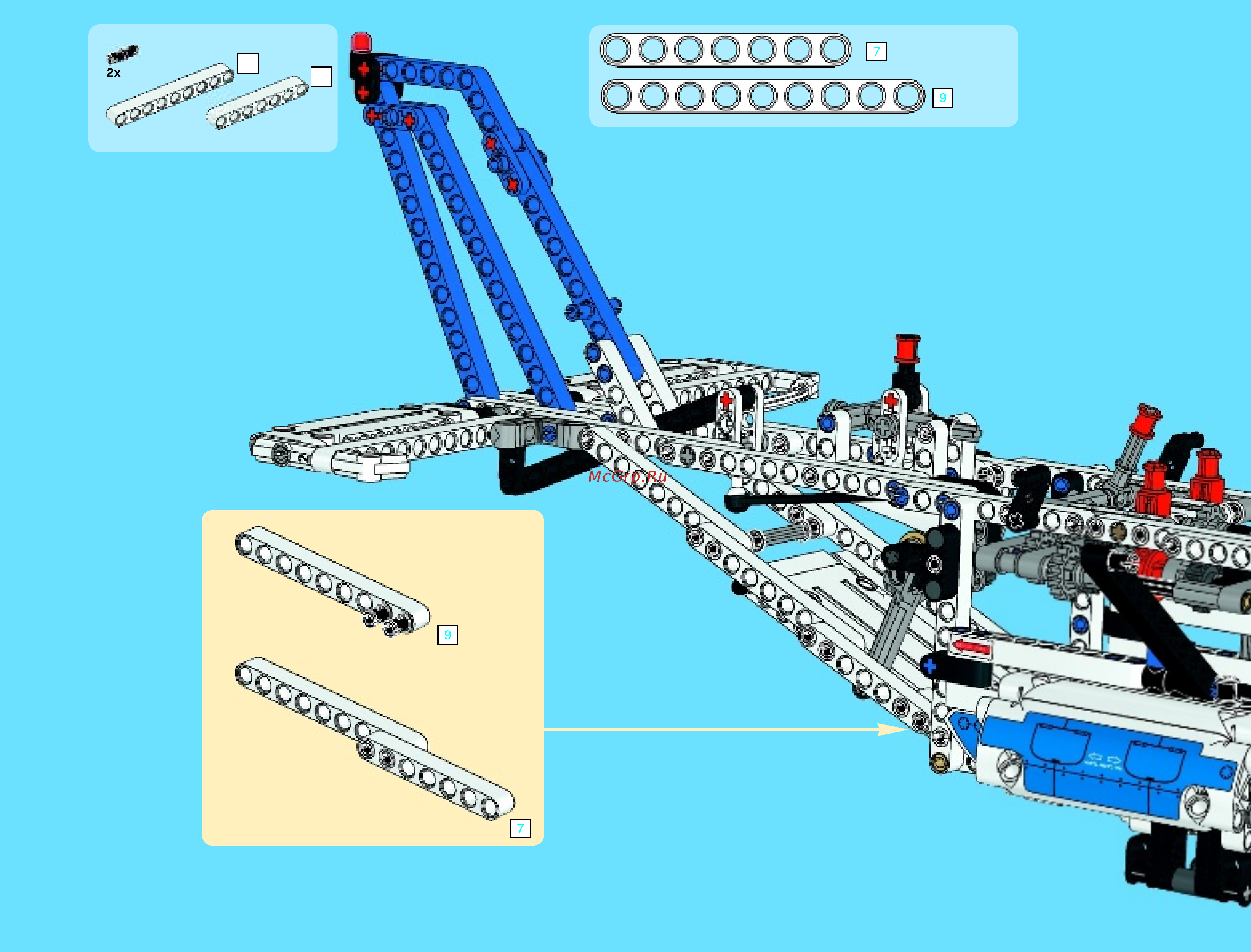 Lego technic 42025 грузовой самолет Инструкция по эксплуатации онлайн ...