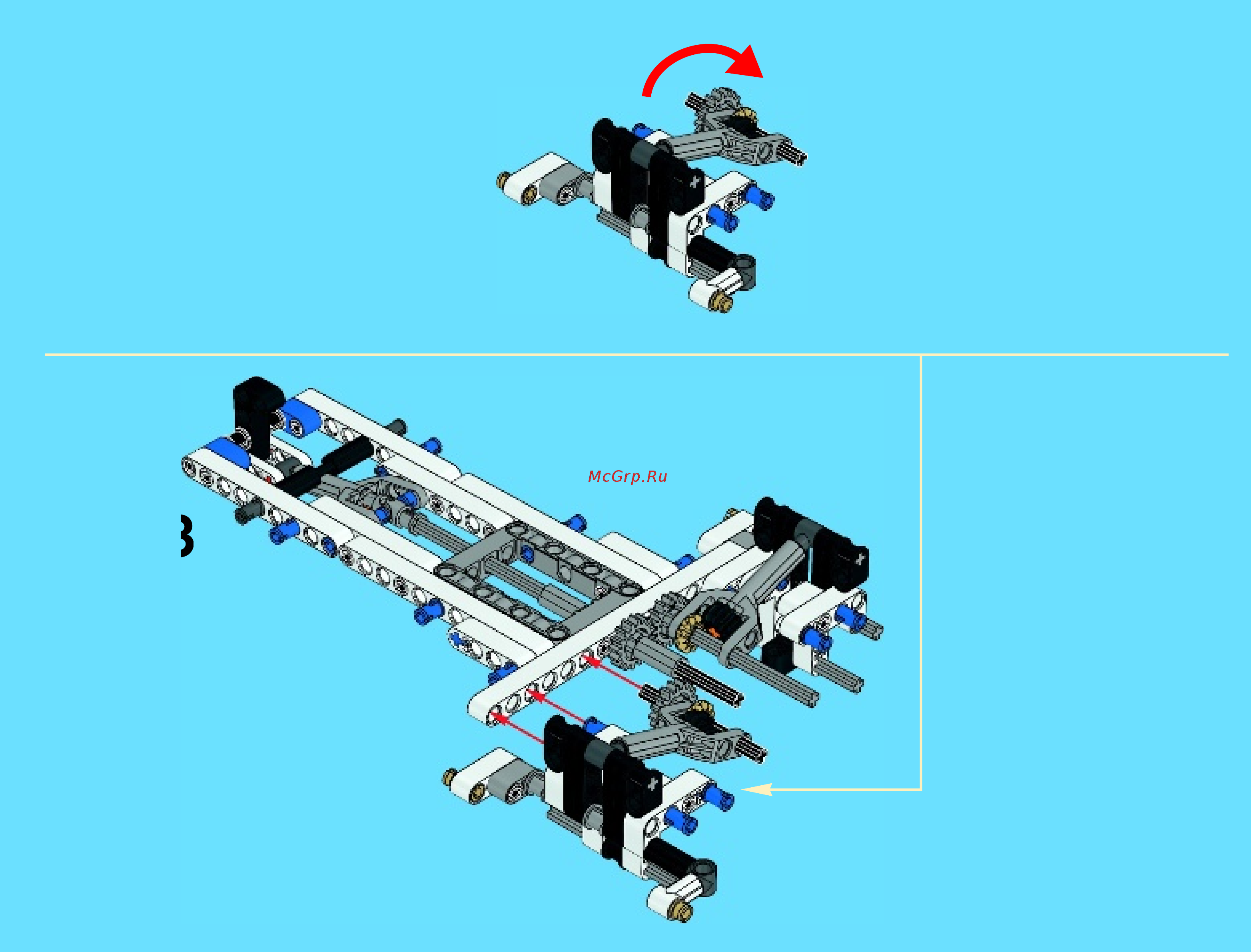 Lego technic 42025 грузовой самолет Инструкция по эксплуатации онлайн [19/228] 156322