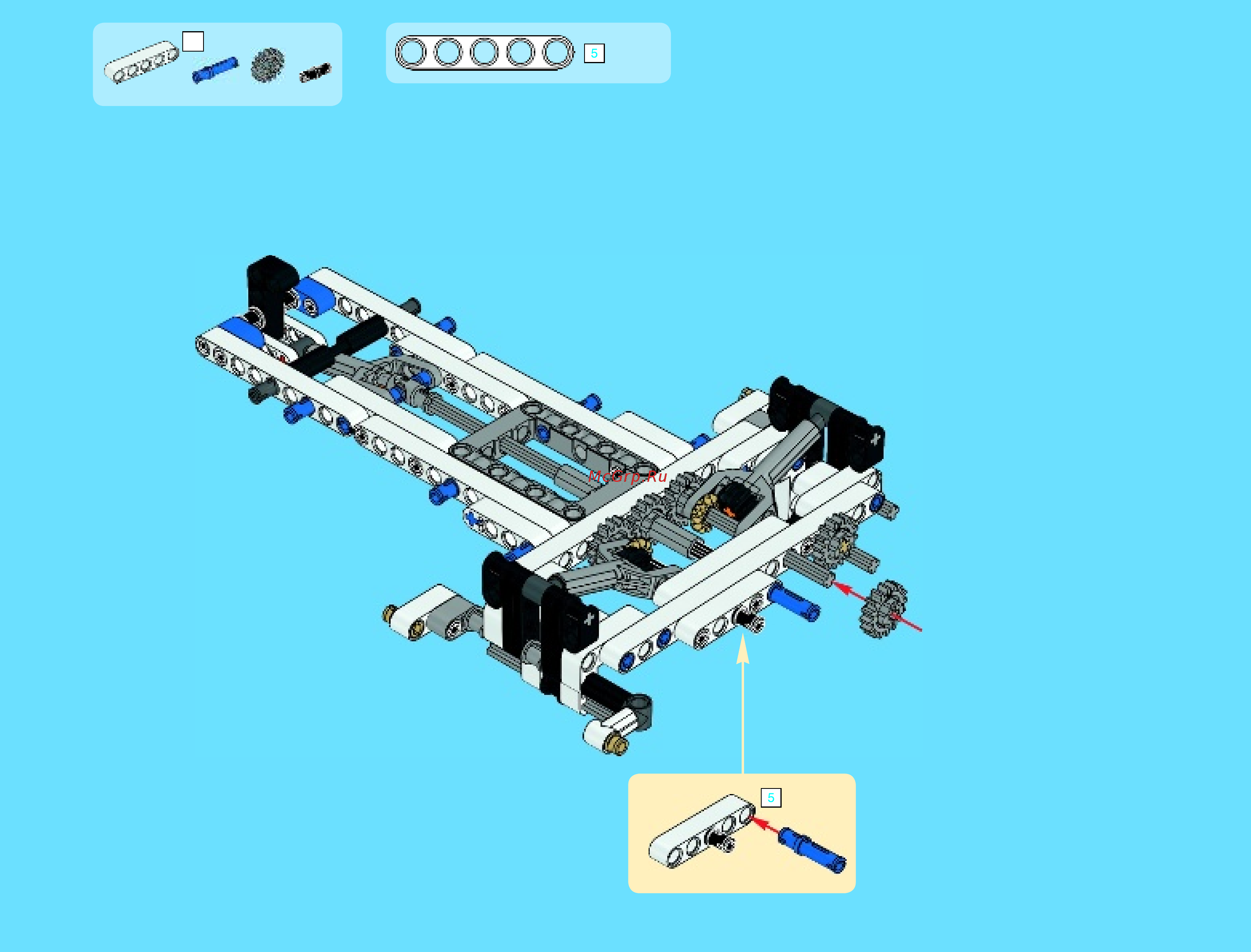 Lego technic 42025 грузовой самолет Инструкция по эксплуатации онлайн [21/228] 156322