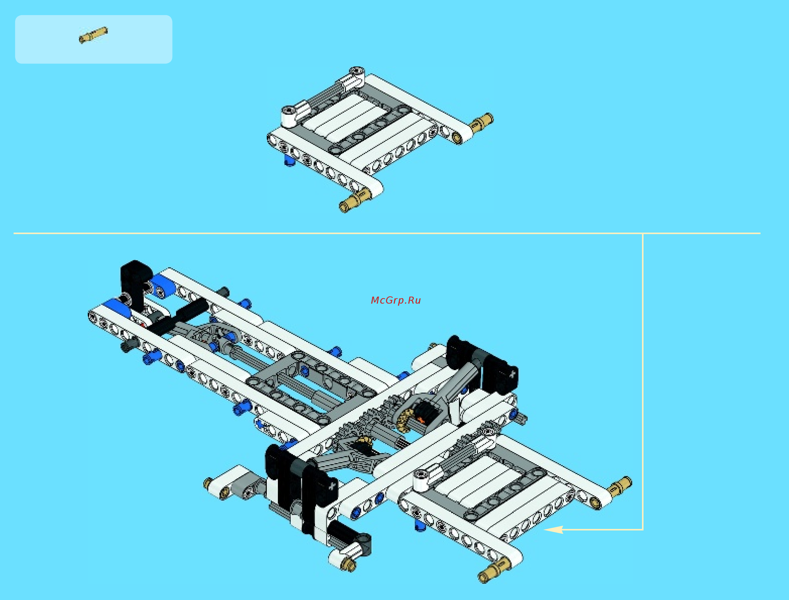 Lego technic 42025 грузовой самолет Инструкция по эксплуатации онлайн [24/228] 156322