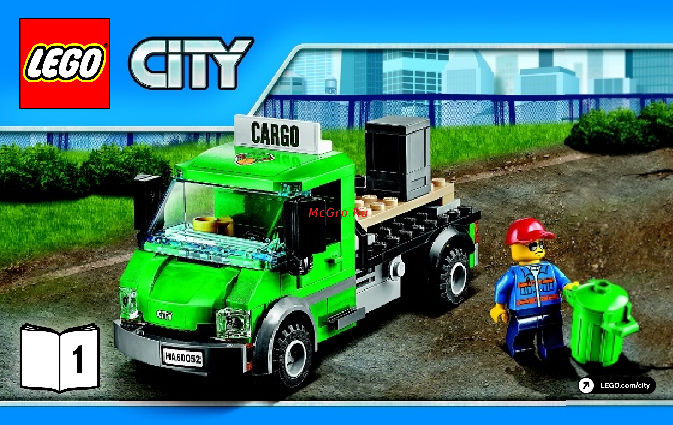 Lego city 60052 грузовой поезд Инструкция по эксплуатации онлайн
