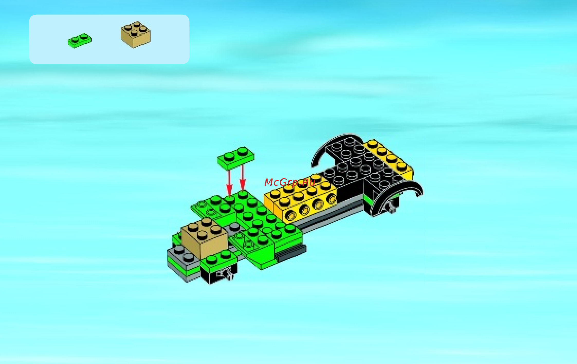 Lego city 60052 грузовой поезд Инструкция по эксплуатации онлайн [17/44] 156325