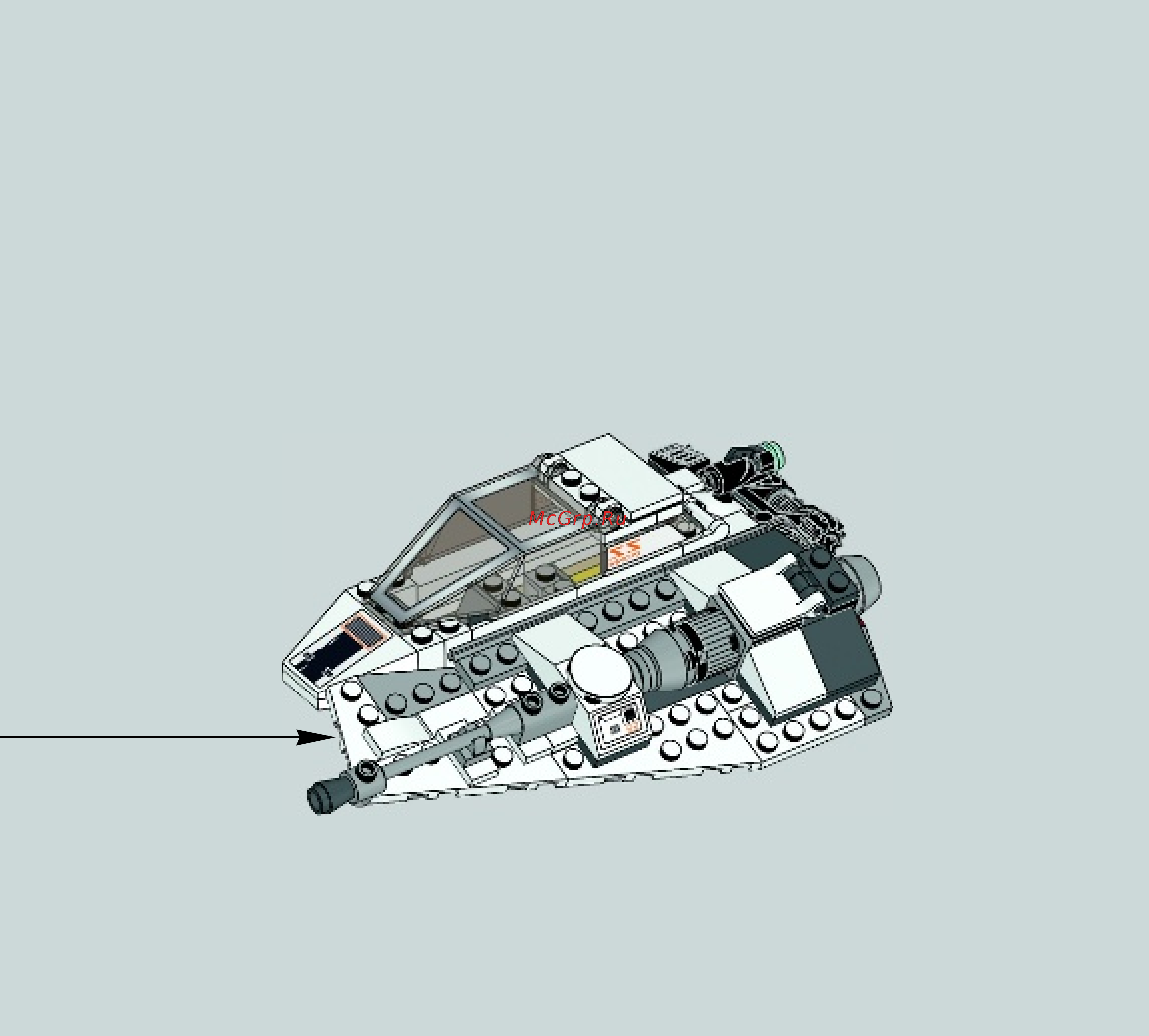 Lego star wars 75049 снеговой спидер Инструкция по эксплуатации онлайн [41/60] 156329
