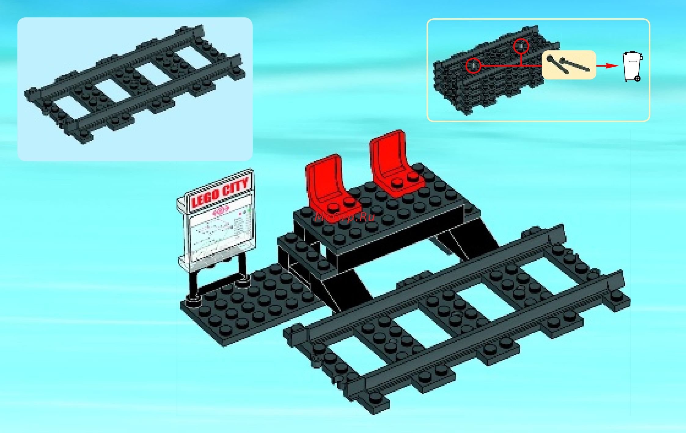 Lego city 60051 скоростной пассажирский поезд Инструкция по эксплуатации онлайн [16/28] 156335