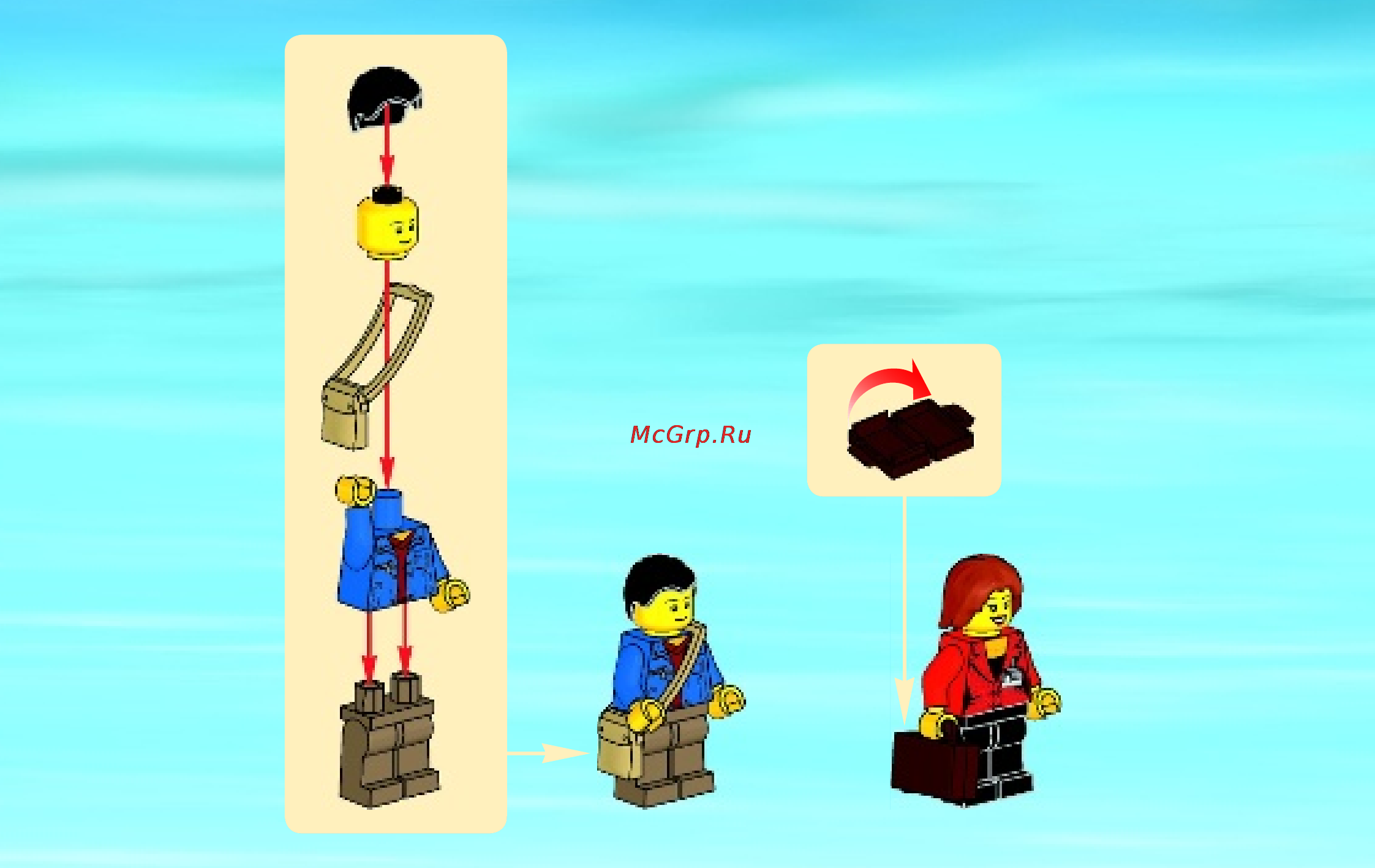 Lego city 60051 скоростной пассажирский поезд Инструкция по эксплуатации онлайн [5/28] 156335