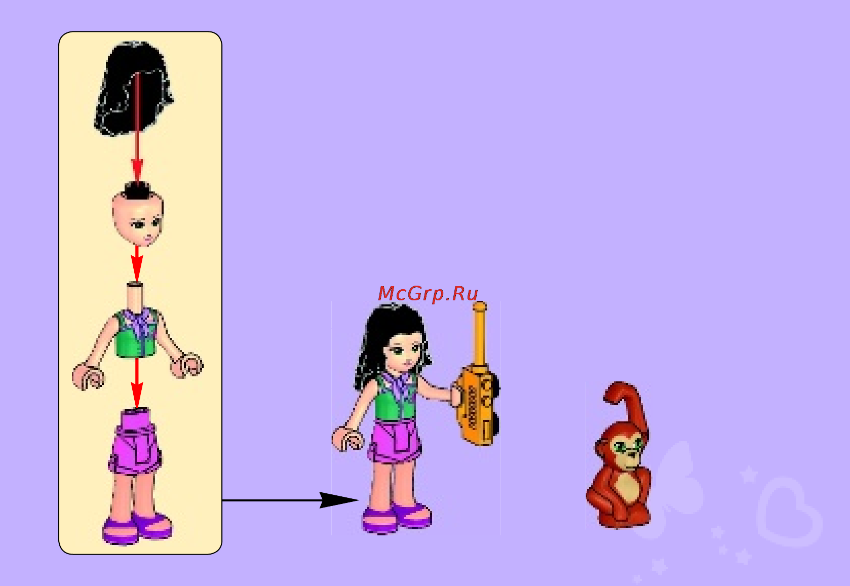 Lego friends 41032 мотоцикл скорой помощи Инструкция по эксплуатации онлайн [3/60] 156336