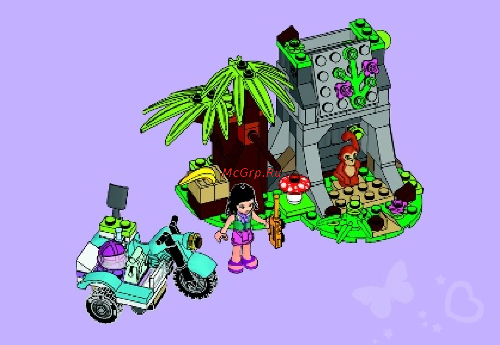 Lego friends 41032 мотоцикл скорой помощи Инструкция по эксплуатации онлайн [53/60] 156336