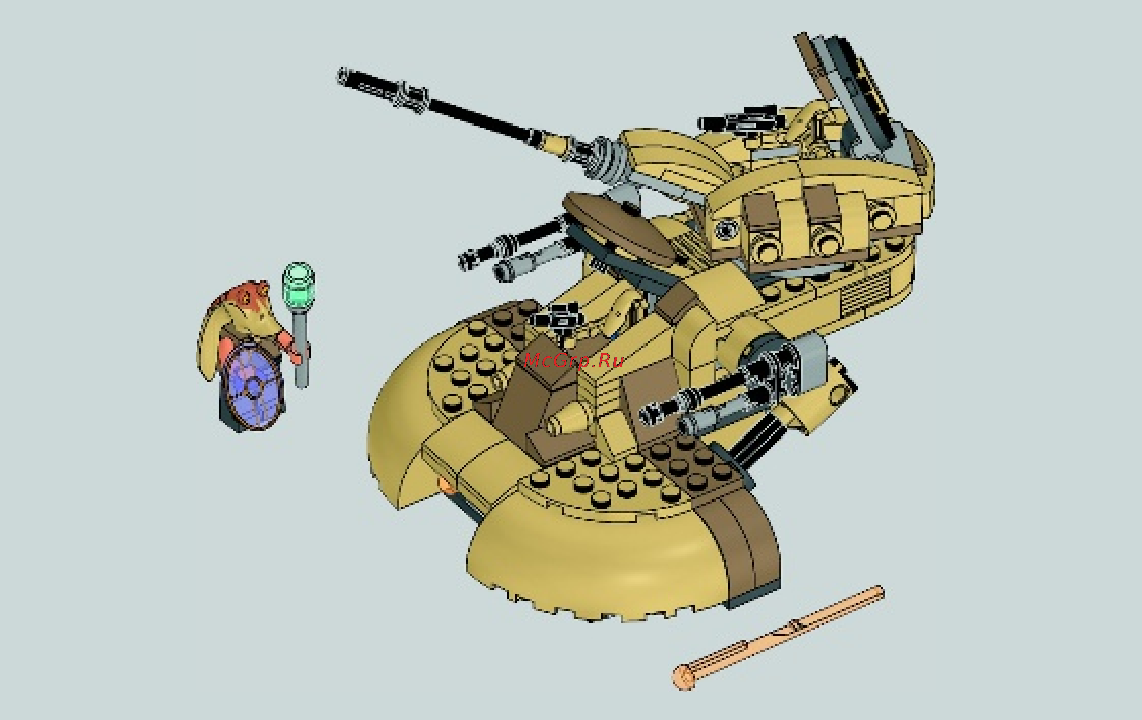 Lego star wars 75080 бронированный штурмовой танк аат Инструкция по эксплуатации онлайн [62/68] 156360