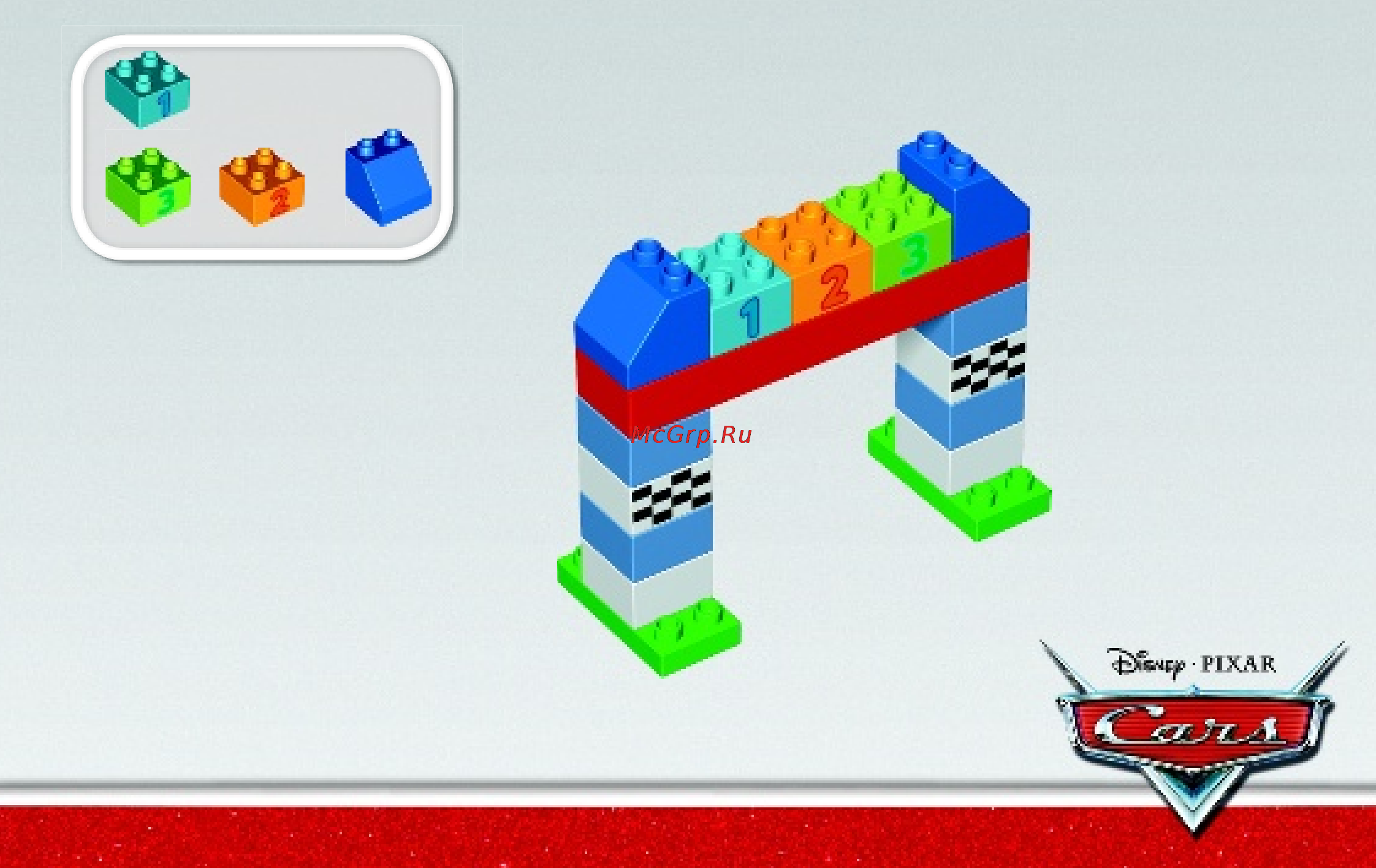Lego duplo 10600 гонки на тачках Инструкция по эксплуатации онлайн [5/12] 156373