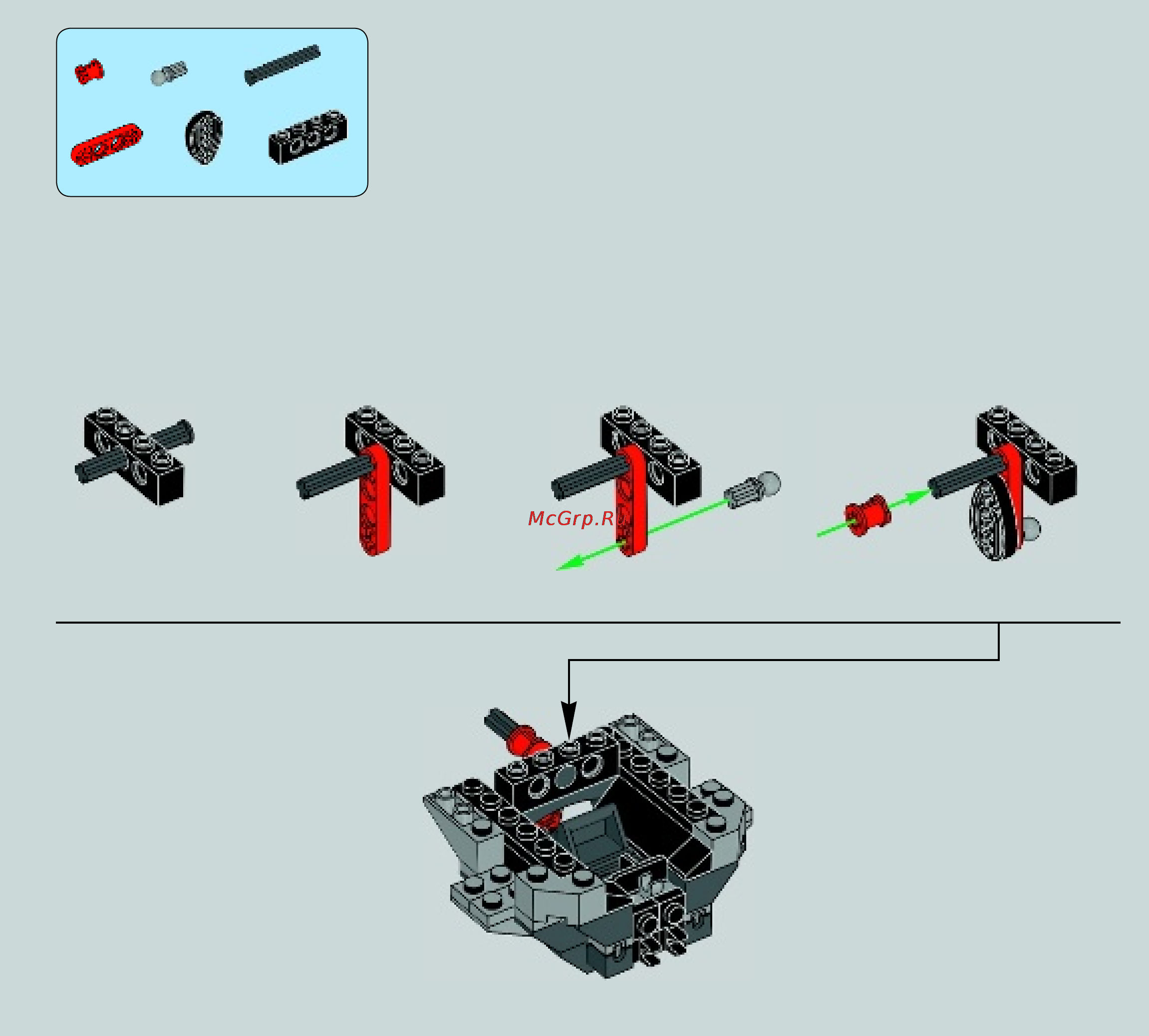 Lego star wars 75082 улучшенный прототип tie истребителя Инструкция по эксплуатации онлайн [11/64] 156395