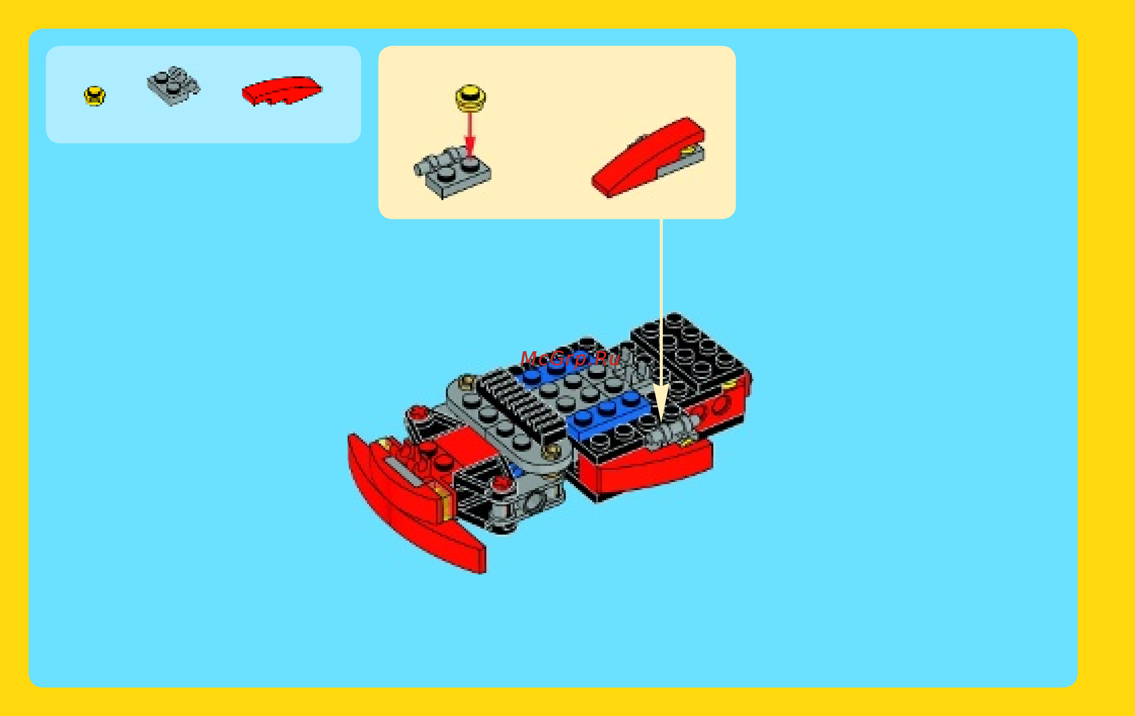 Lego creator 31030 красный гоночный карт Инструкция по эксплуатации онлайн [14/32] 156398
