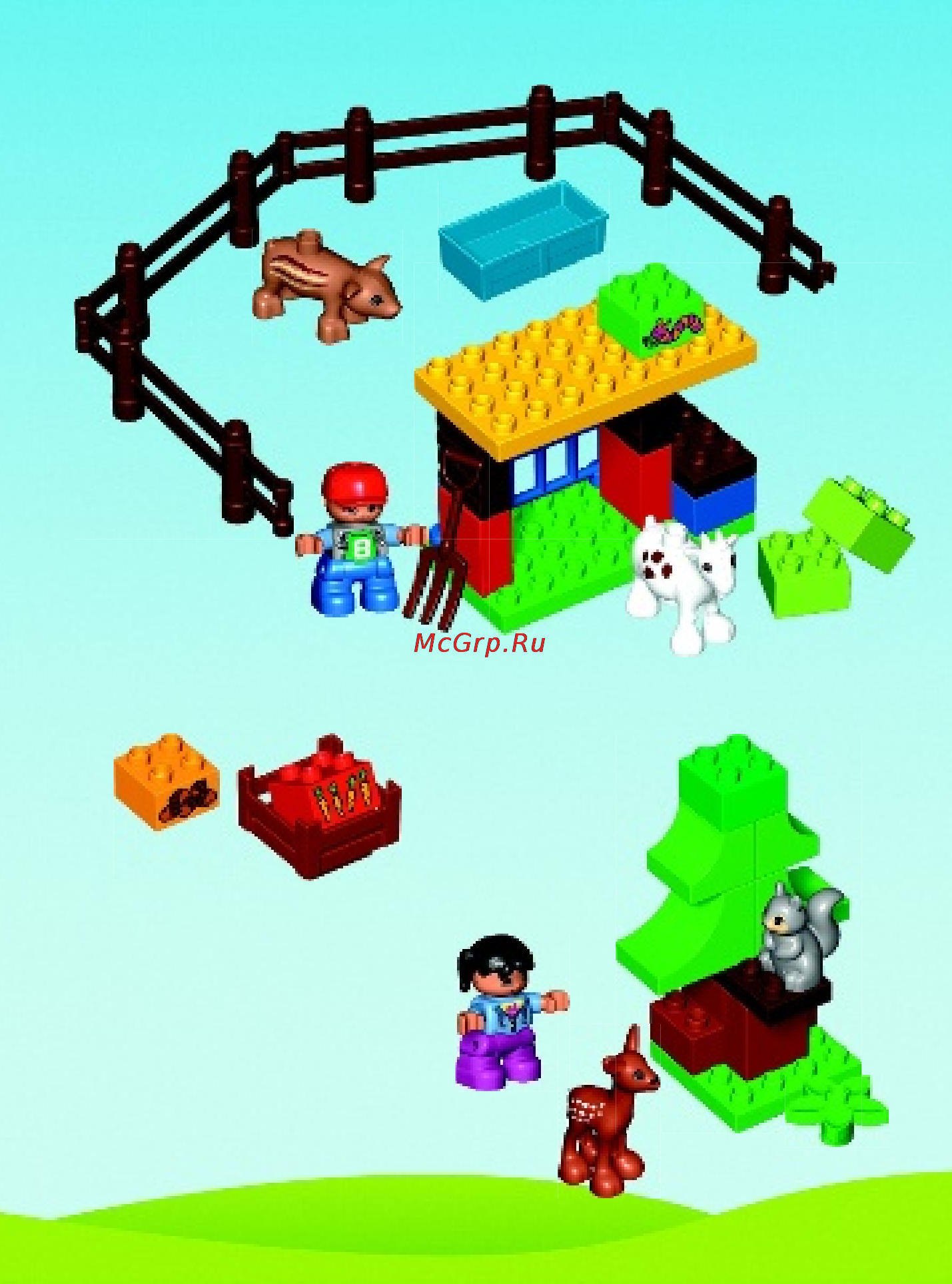Lego duplo 10582 лесные животные Инструкция по эксплуатации онлайн [11/16] 156403