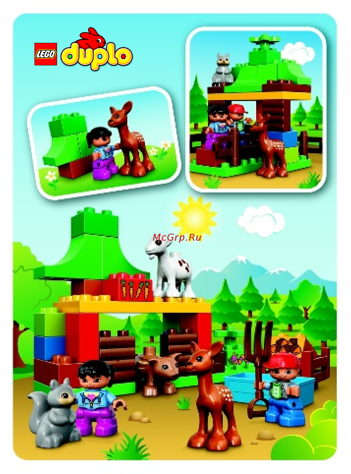 Lego duplo 10582 лесные животные Инструкция по эксплуатации онлайн [12/16] 156403