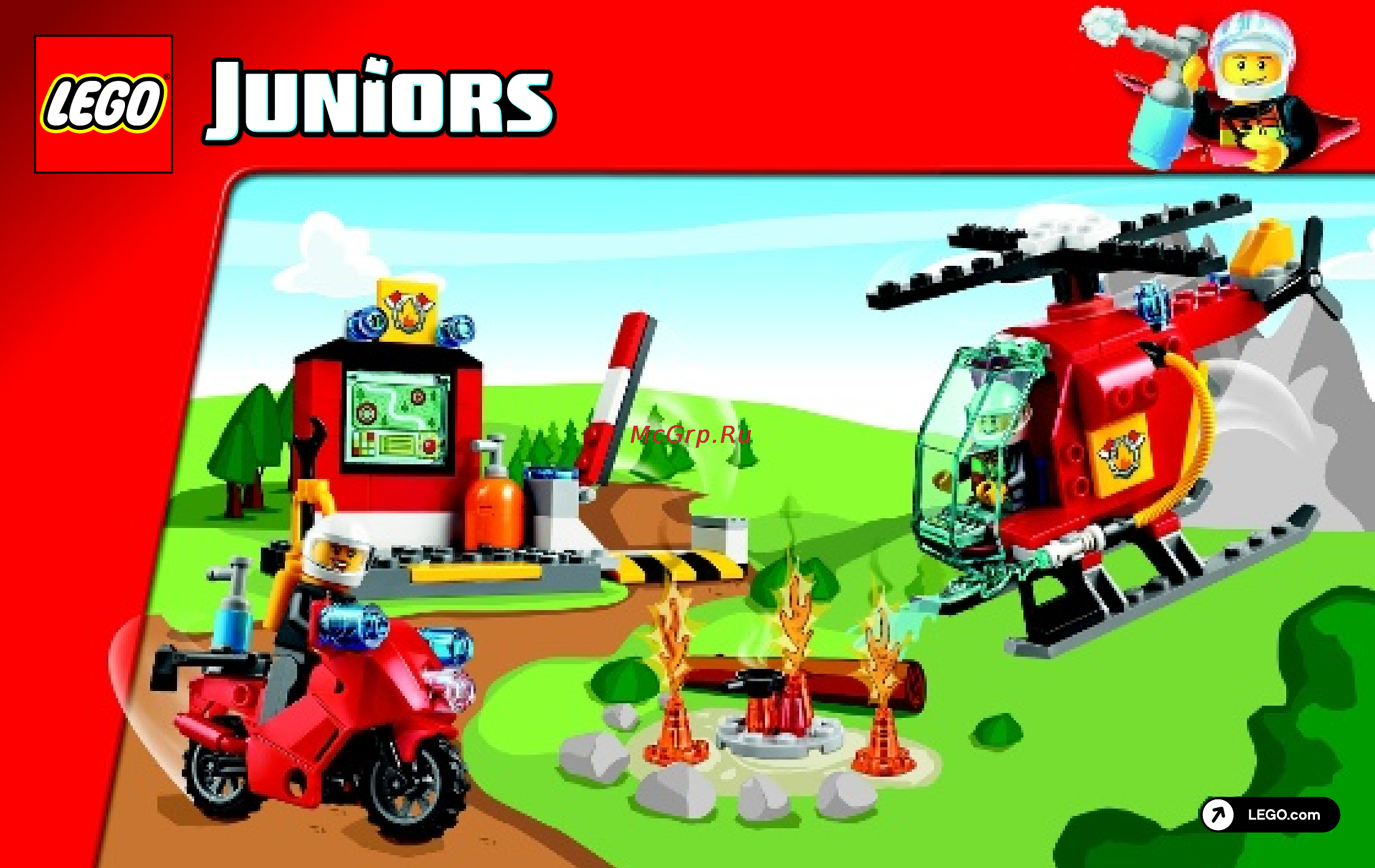 Lego juniors 10685 чемоданчик пожар Инструкция по эксплуатации онлайн